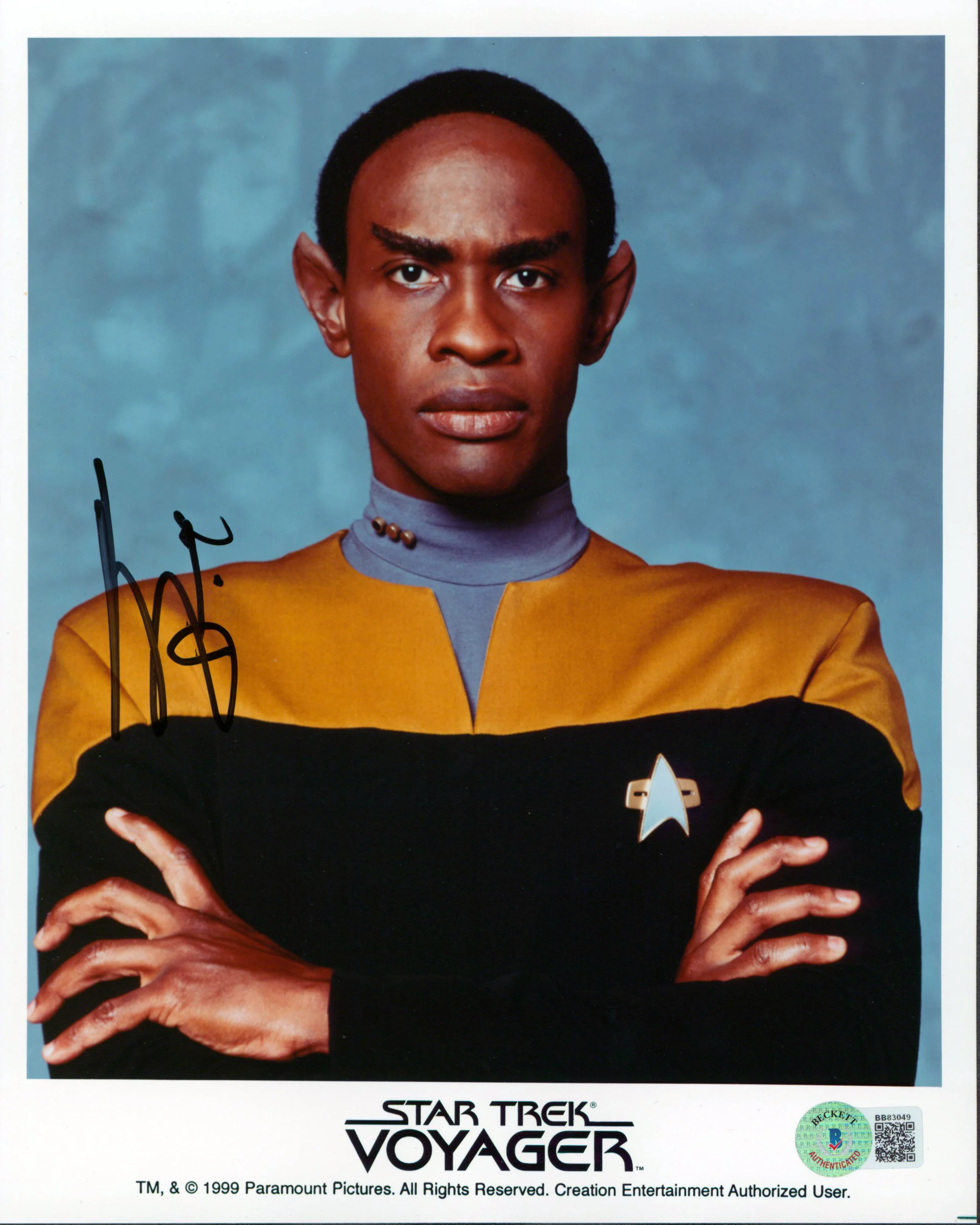 Tim Russ Star Trek Voyager Authentic Signed 8x10 Promotional Photo BAS #BB83049 - Image 2