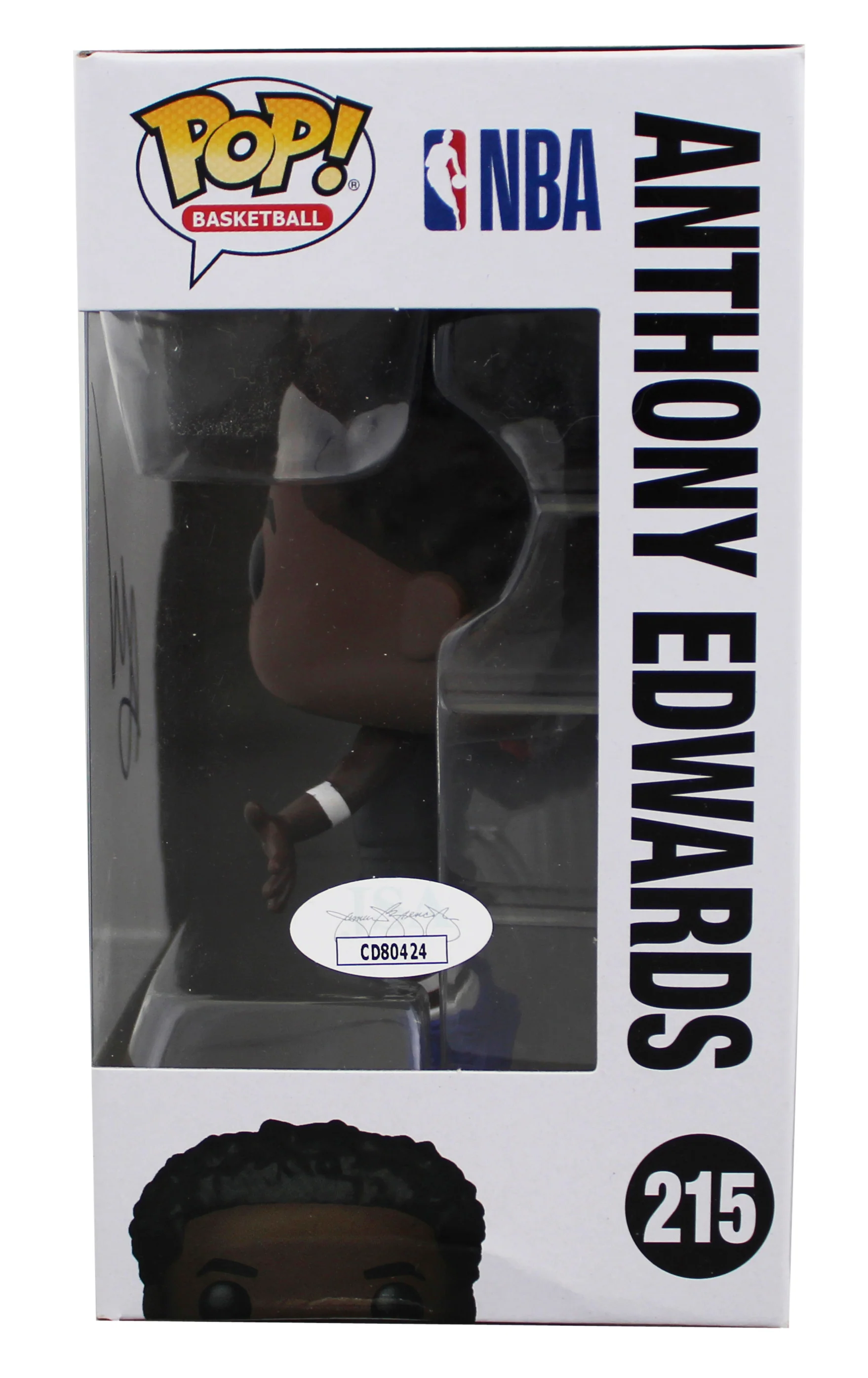 Timberwolves Anthony Edwards Signed #215 Funko Pop Vinyl Figure JSA #CD90424 - Image 4