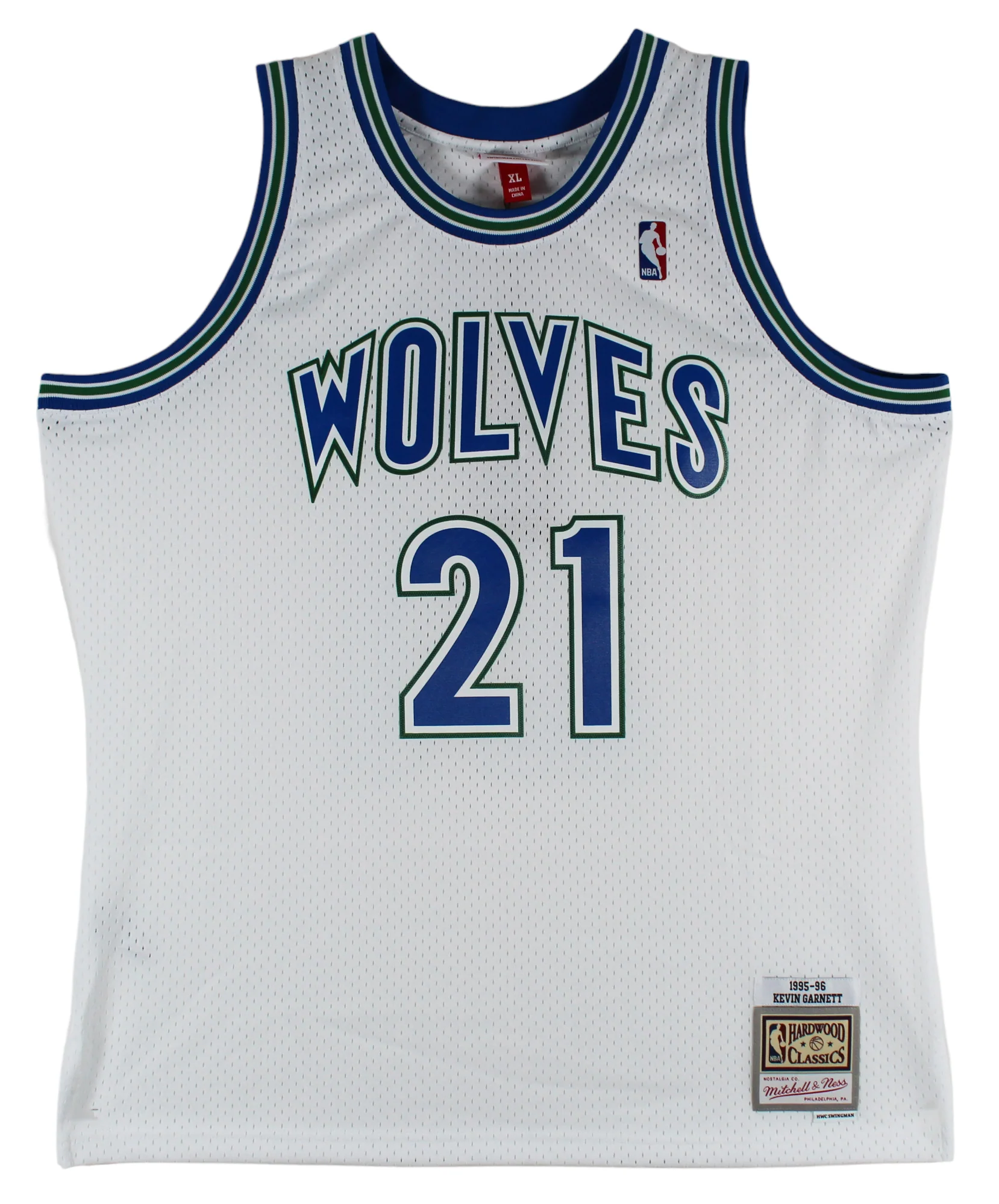 Timberwolves Kevin Garnett "HOF 2020" Signed White M&N HWC Jersey BAS Witnessed - Image 4