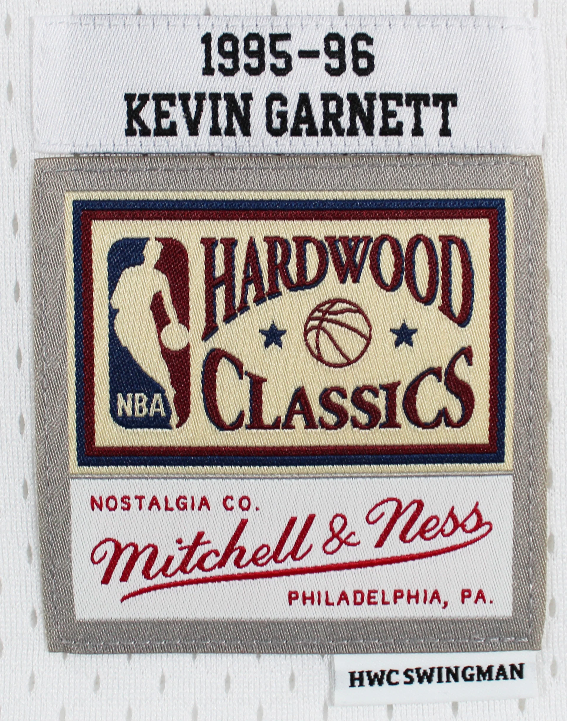Timberwolves Kevin Garnett "HOF 2020" Signed White M&N HWC Jersey BAS Witnessed - Image 5