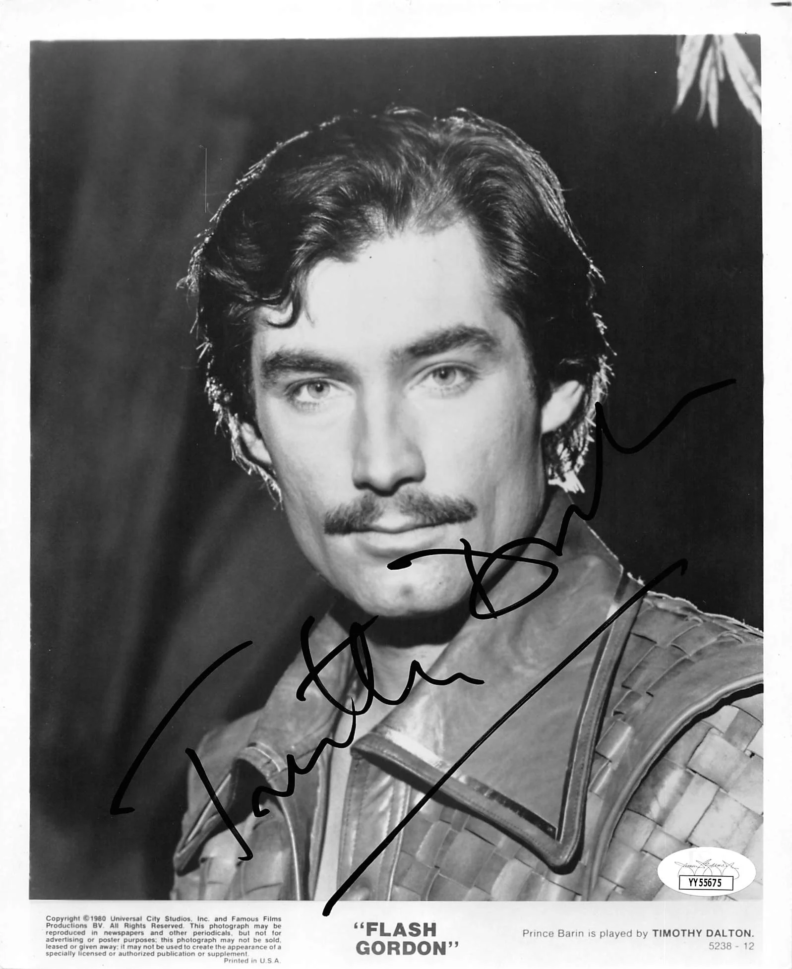 Timothy Dalton Flash Gordon Authentic Signed 8x10 Promotional Photo JSA #YY55675 - Image 2