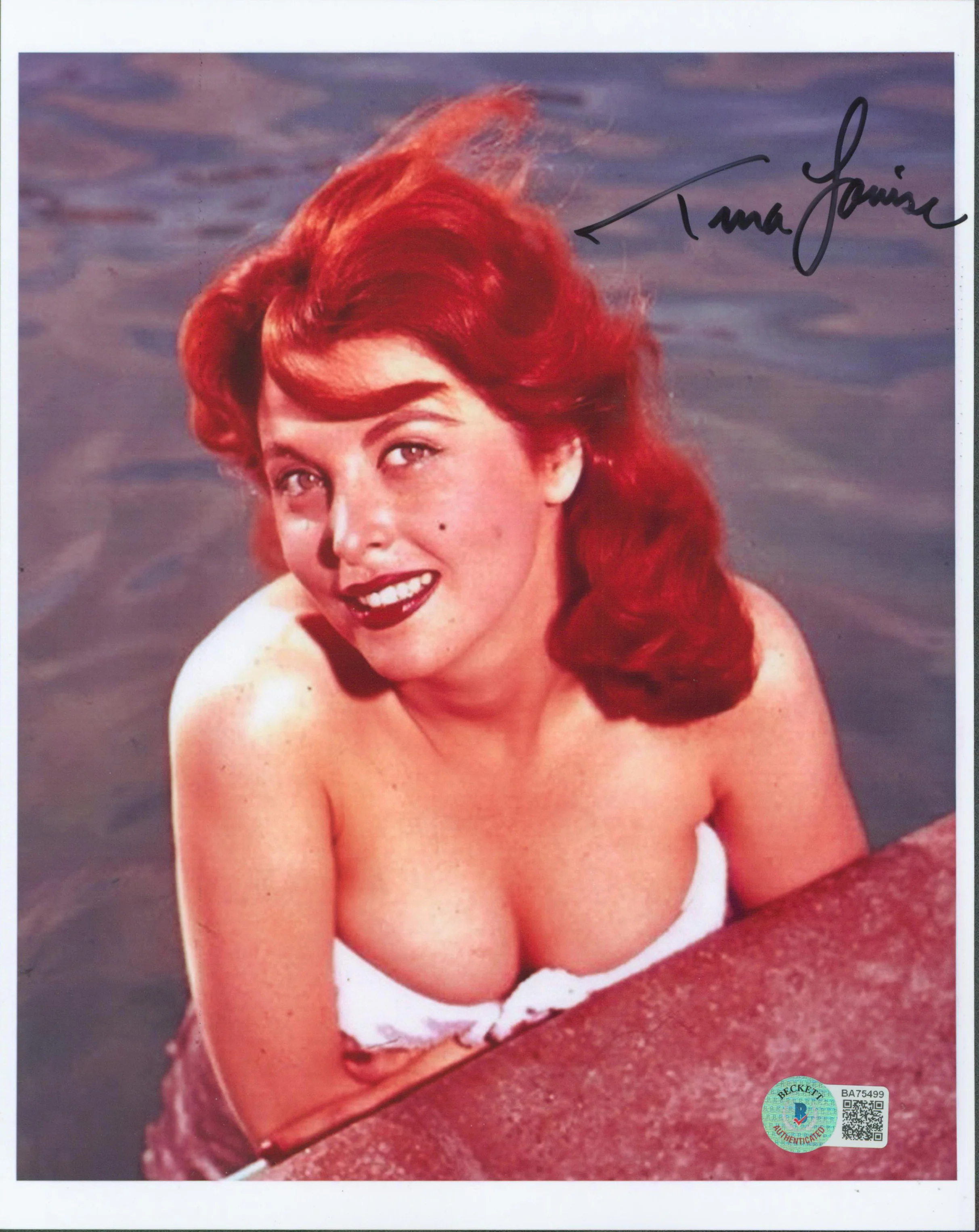 Tina Louise Gilligan's Island Authentic Signed 8x10 Sexy Photo BAS #BA75499 - Image 2