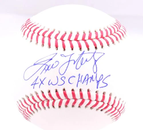 Tino Martinez Autographed Rawlings OML Baseball w/ 4x WS Champs- Beckett W Holo - Image 8