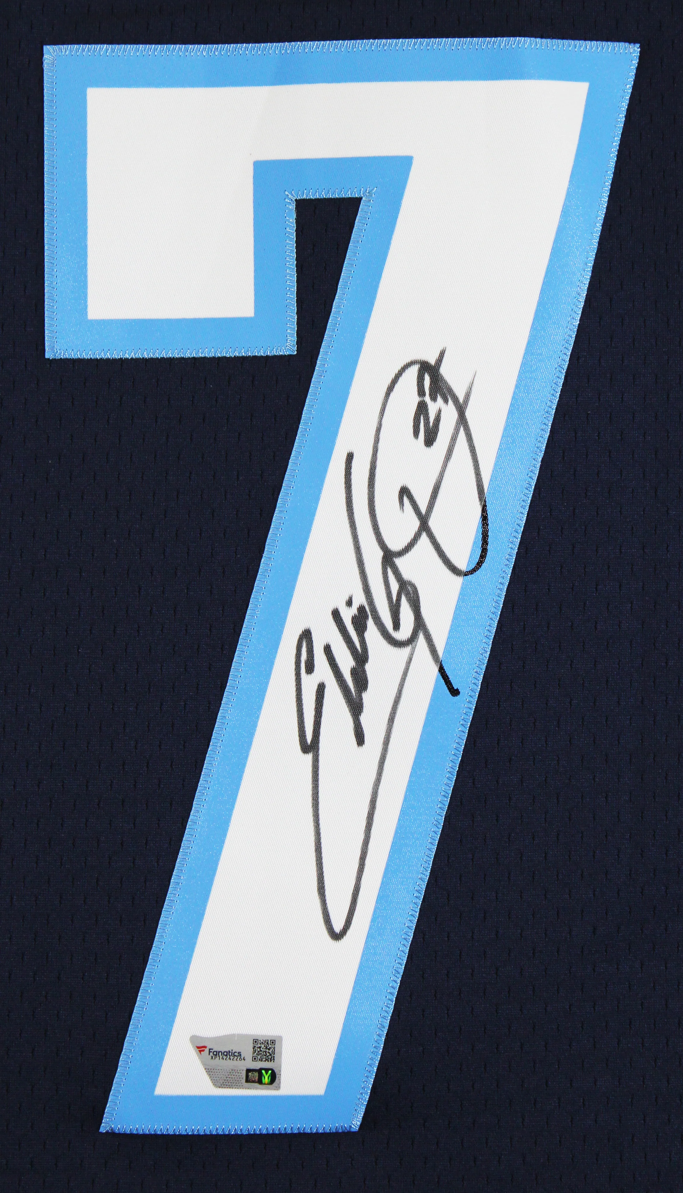 Titans Eddie George Authentic Signed Light Blue M&N Throwback Jersey Fanatics - Image 4
