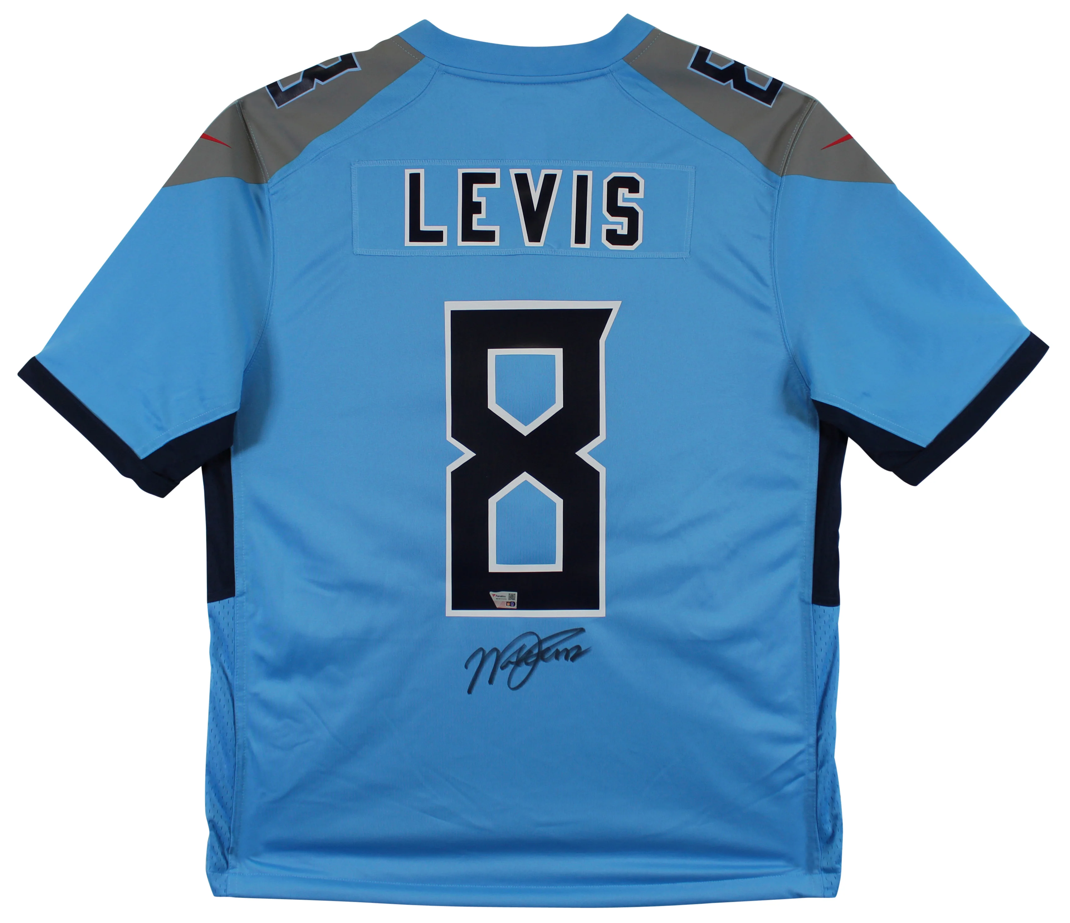 Titans Will Levis Authentic Signed Light Blue Nike Game Jersey Fanatics - Image 2