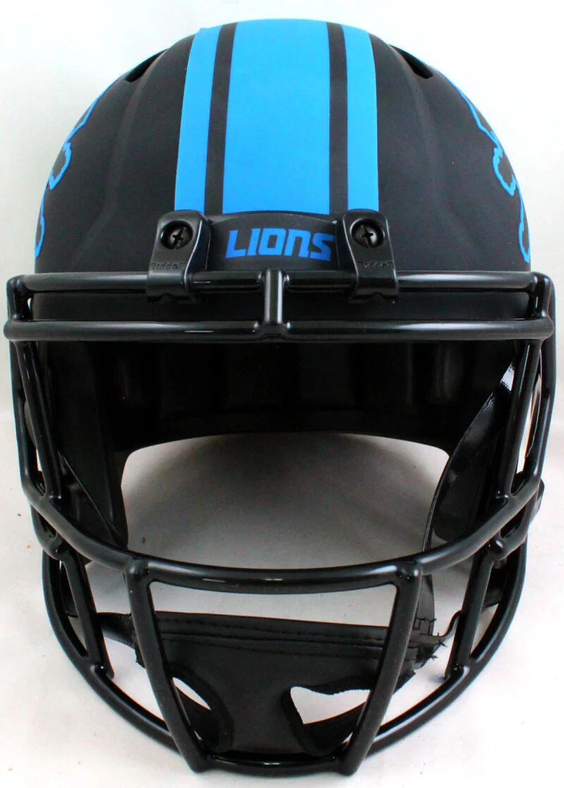 TJ Hockenson Autographed Detroit Lions F/S Eclipse Speed Helmet- Beckett W Holo - Image 3