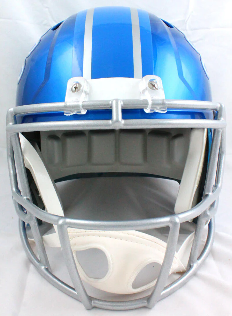 TJ Hockenson Autographed Detroit Lions F/S Flash Speed Helmet- Beckett W Holo - Image 3