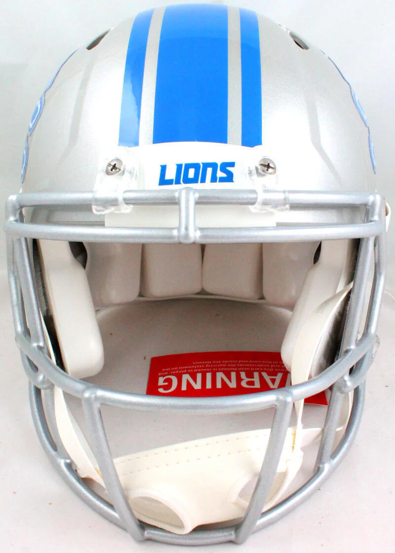 TJ Hockenson Signed Detroit Lions F/S Speed Authentic Helmet- Beckett W *Black - Image 3