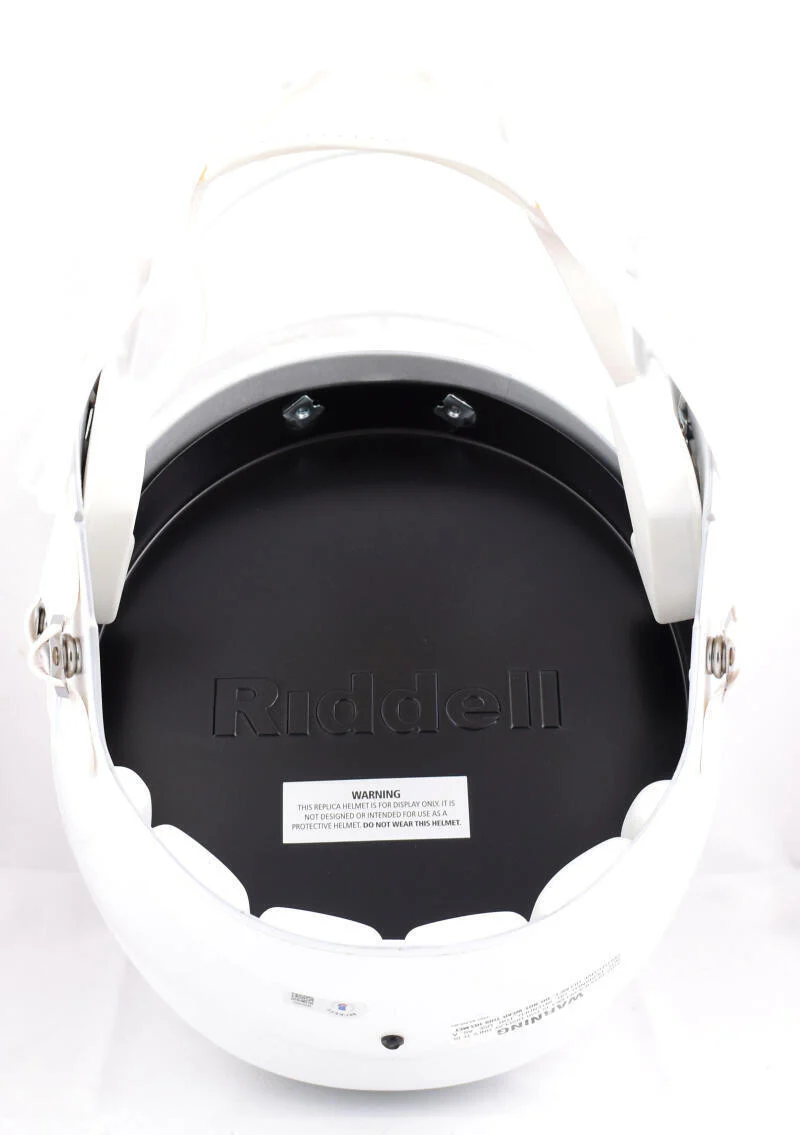 TJ Watt Michael Strahan Autographed NFL F/S Speed Helmet- Beckett W Hologram - Image 6