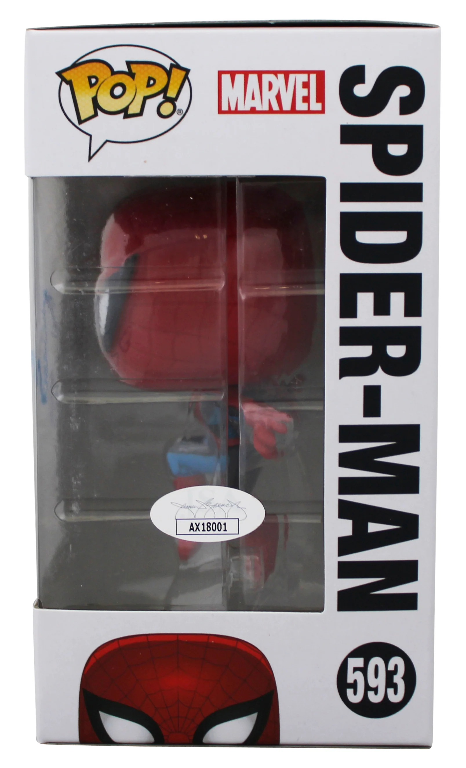 Tobey Maguire Spiderman Signed Spider-Man #593 Funko Pop Figure JSA #AX18001 - Image 4
