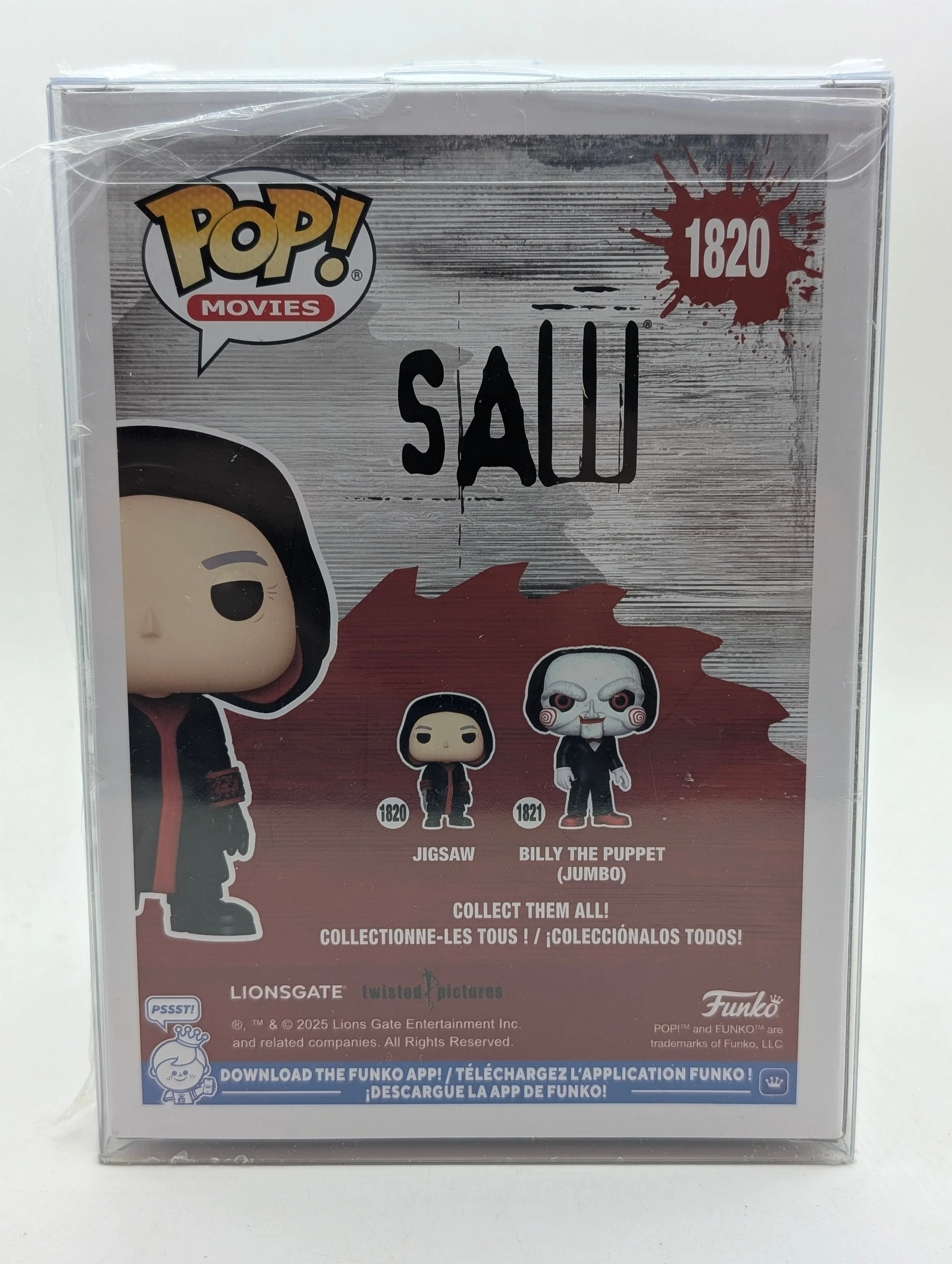 Tobin Bell Signed "Saw" #1820 Jigsaw Funko Pop Signature Series /50 - OCCM - Image 3