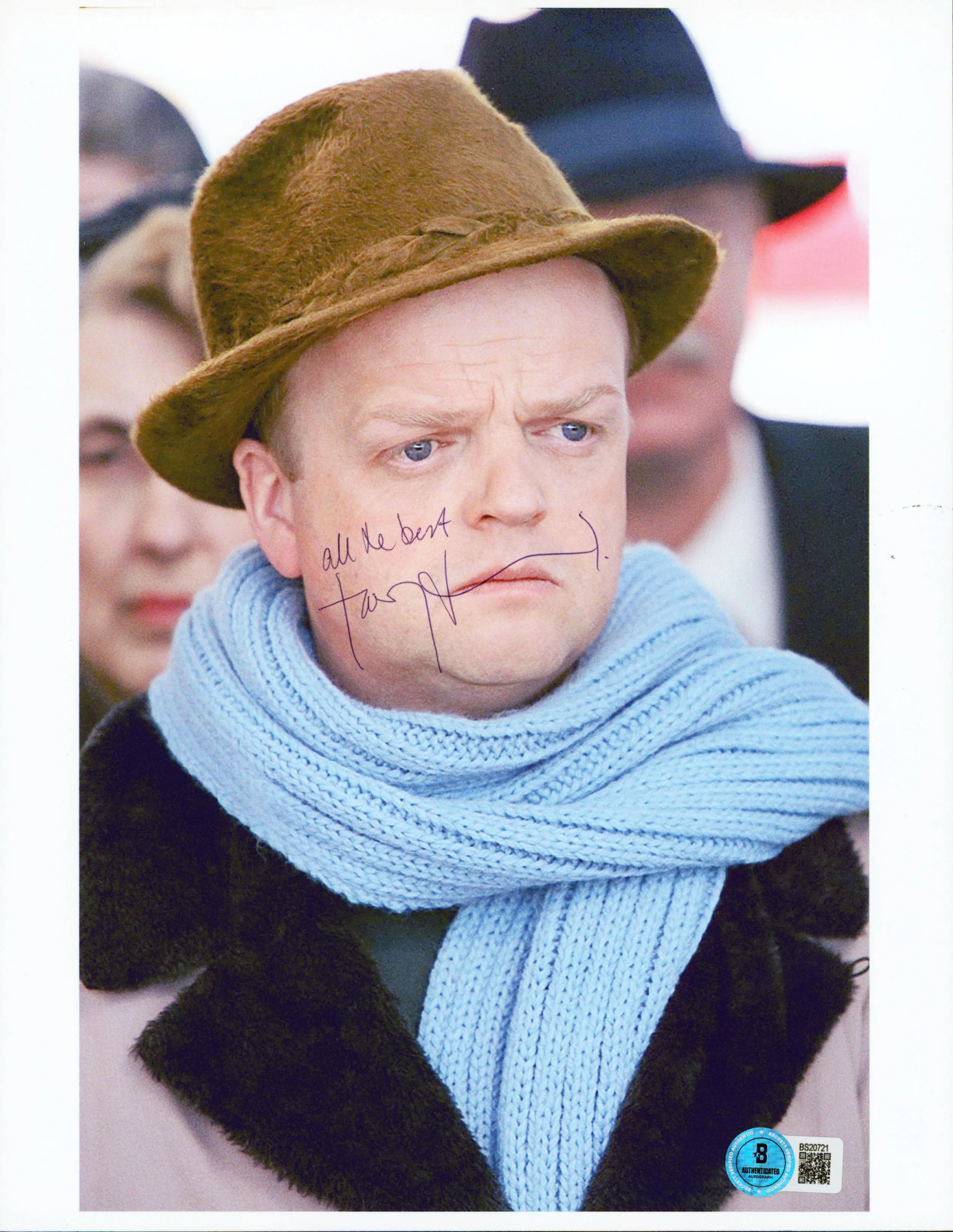Toby Jones Infamous "All The Best" Authentic Signed 8.5x11 Photo BAS #BS20721 - Image 2