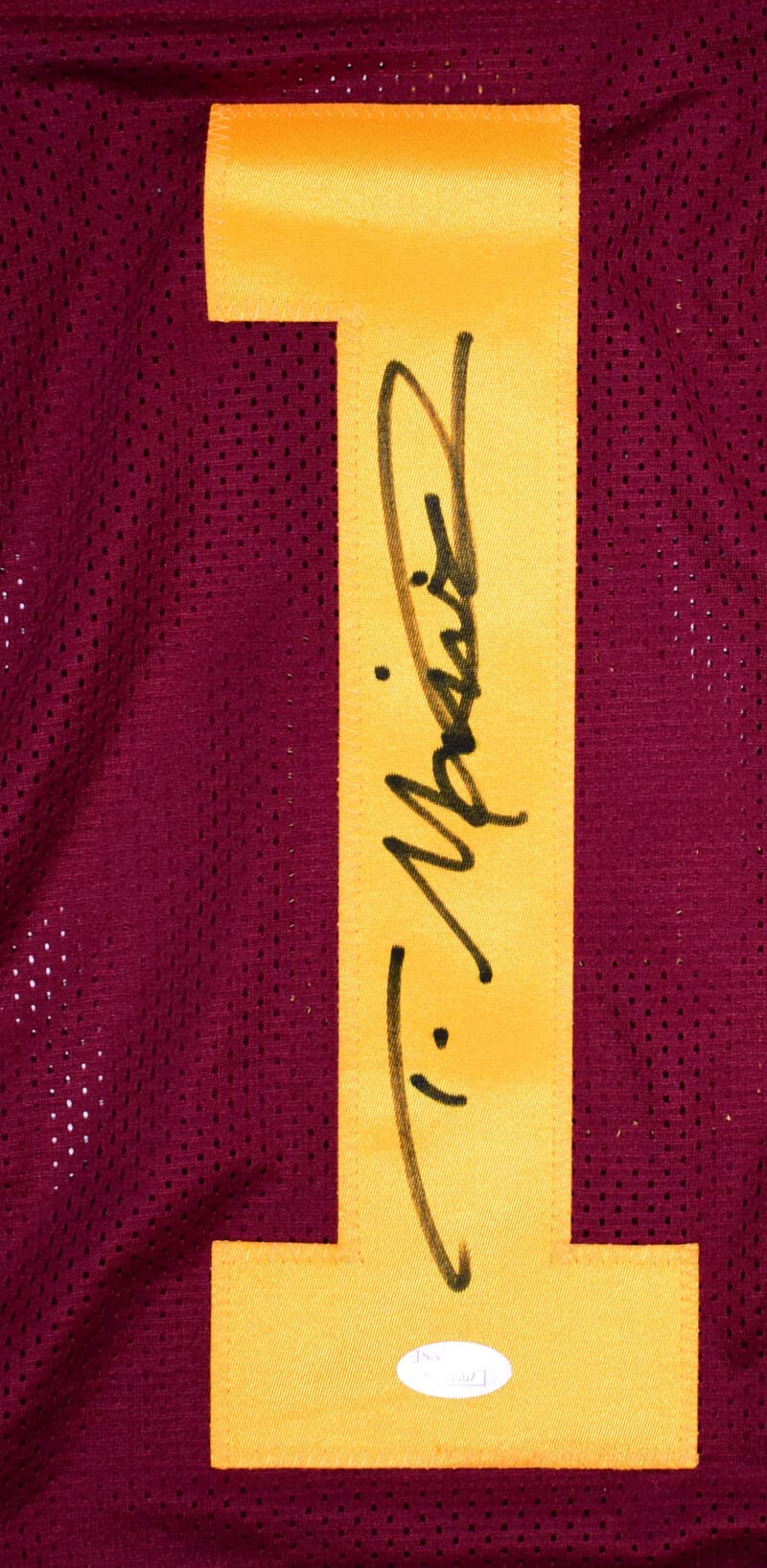 Todd Marinovich Autographed Maroon College Style Jersey- JSA W *Black - Image 5