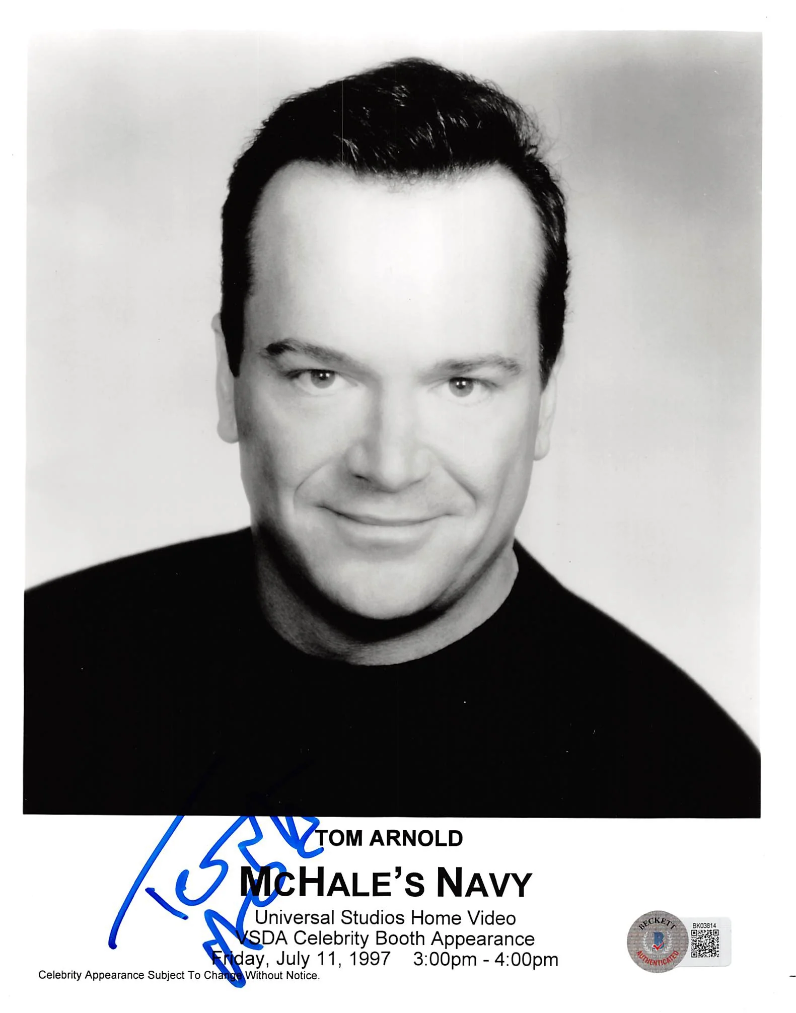 Tom Arnold McHale's Navy Authentic Signed 8x10 Photo Autographed BAS #BK03814 - Image 2