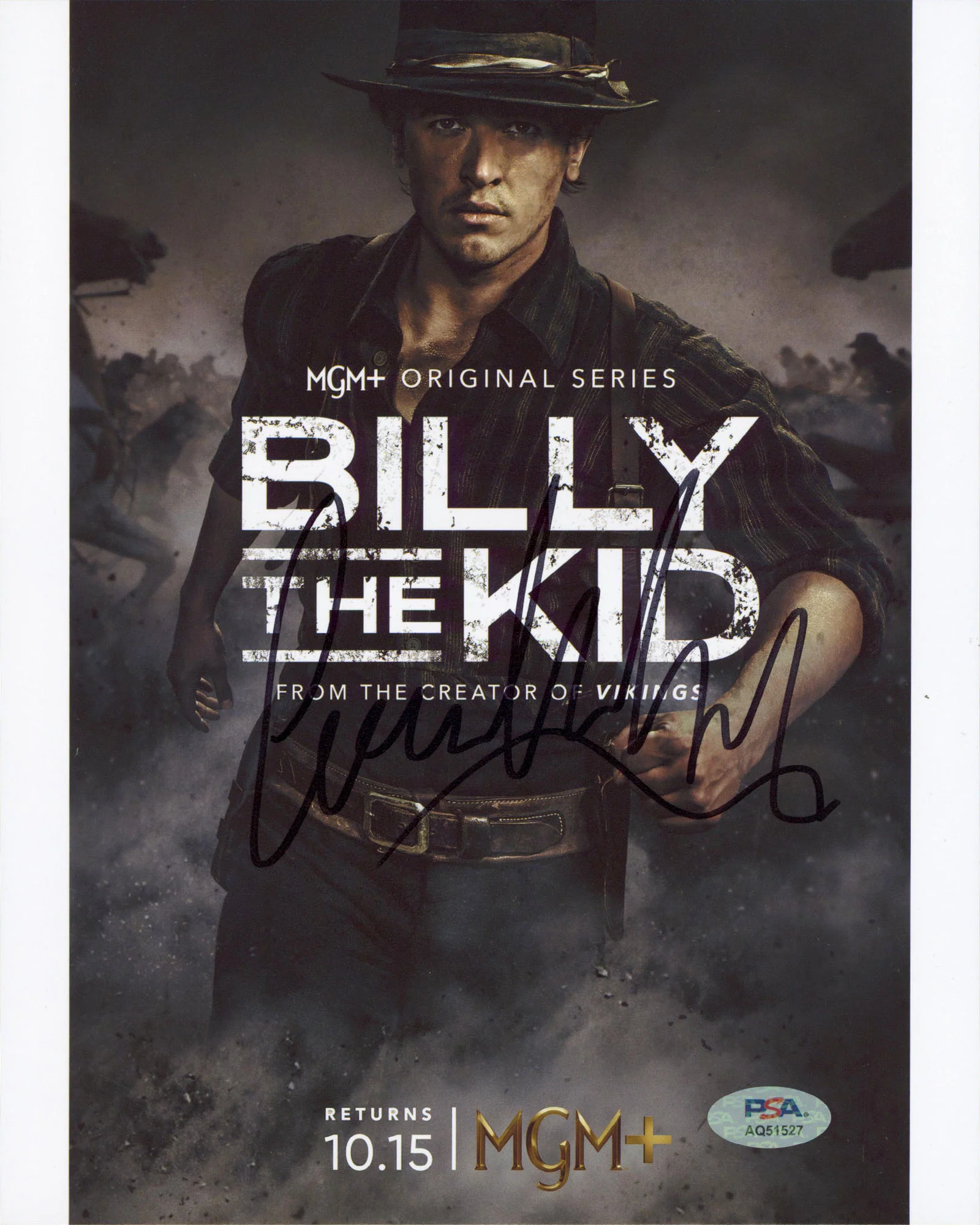 Tom Blyth Billy the Kid Authentic Signed 8x10 Vertical Photo PSA/DNA #AQ51527 - Image 2
