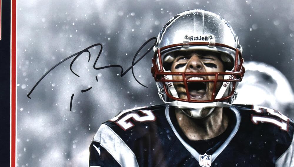 Tom Brady Autographed Patriots 16X20 Framed Celebration Photo - Fanatics/LOA - Image 6