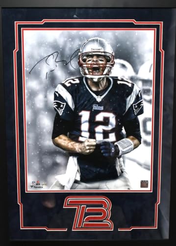Tom Brady Autographed Patriots 16X20 Framed Celebration Photo - Fanatics/LOA - Image 8