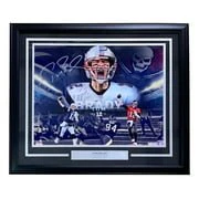 Tom Brady Signed Framed 16x20 Patriots Buccaneers Collage Photo Fanatics - Image 5