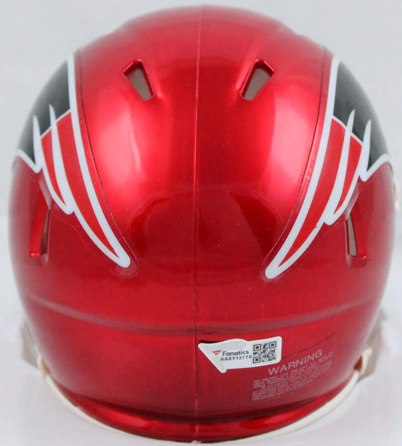 Tom Brady Signed New England Patriots Flash Speed Mini Helmet- Fanatics/LOA - Image 3