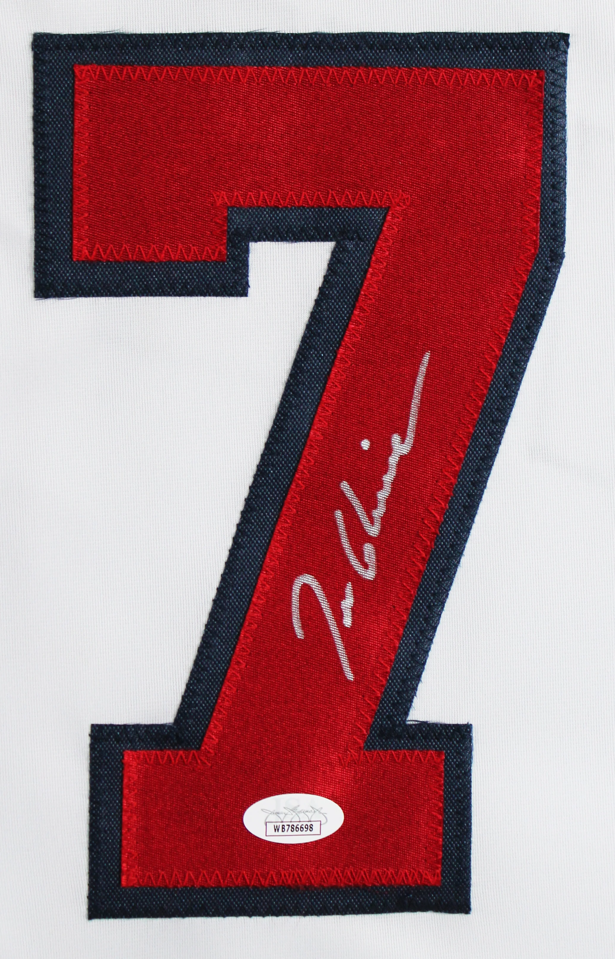 Tom Glavine Authentic Signed White Pro Style Framed Display JSA #WB786698 - Image 3