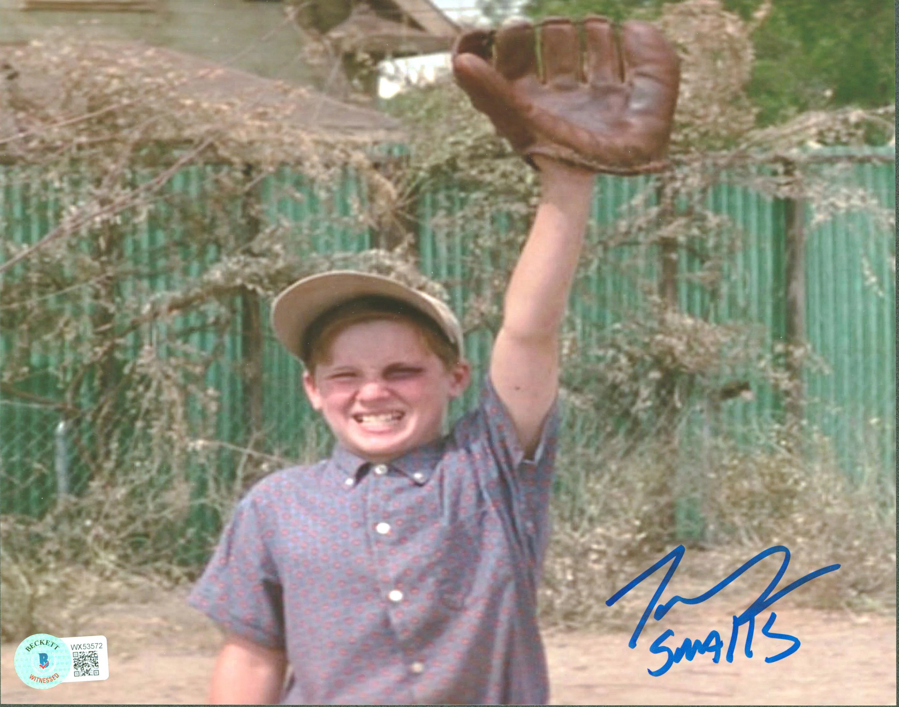 Tom Guiry The Sandlot "Smalls" Authentic Signed 8x10 Glove Photo BAS