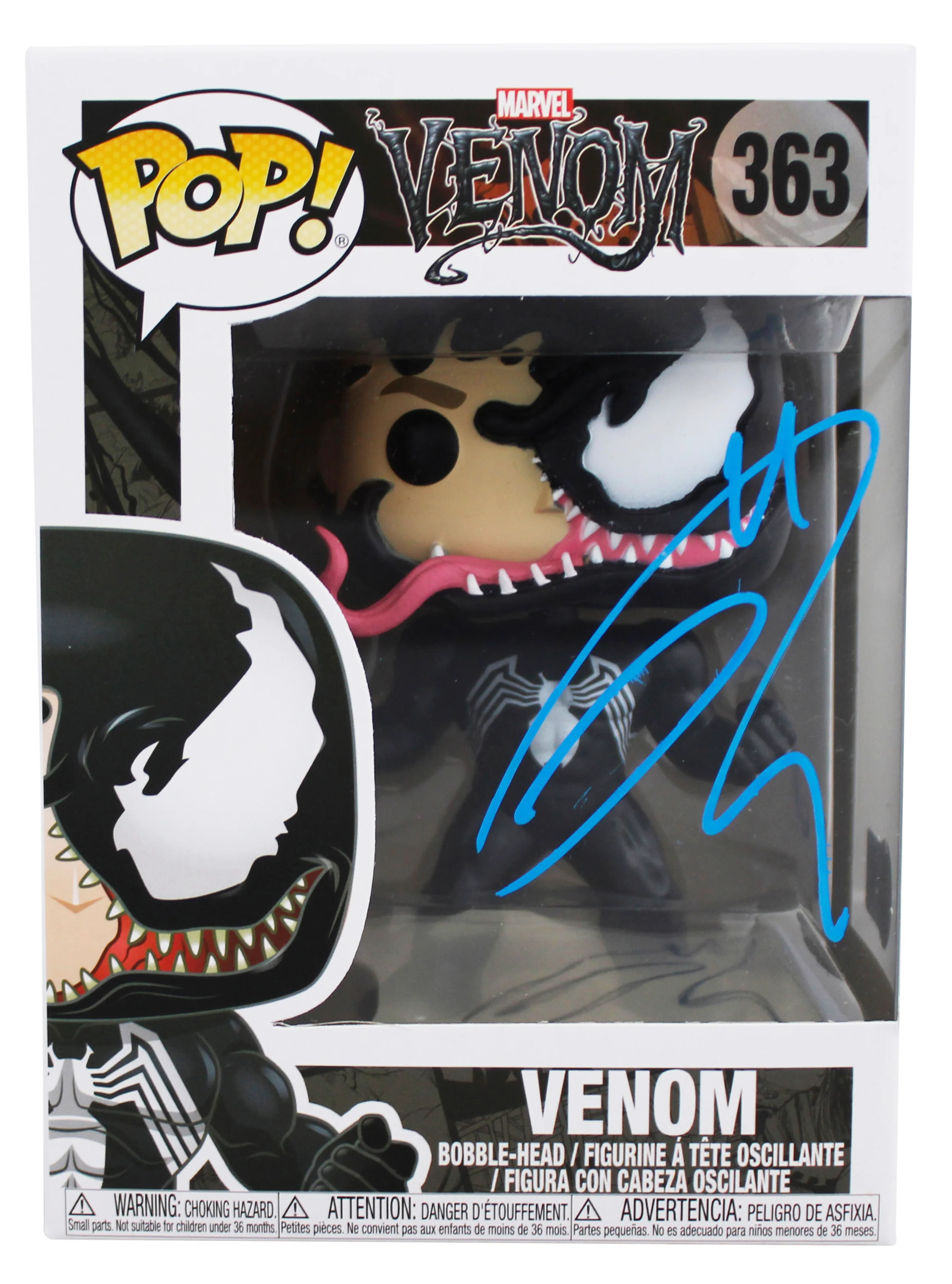 Tom Hardy Venom Authentic Signed Venom #363 Funko Pop Vinyl Figure BAS #BN41661 - Image 2