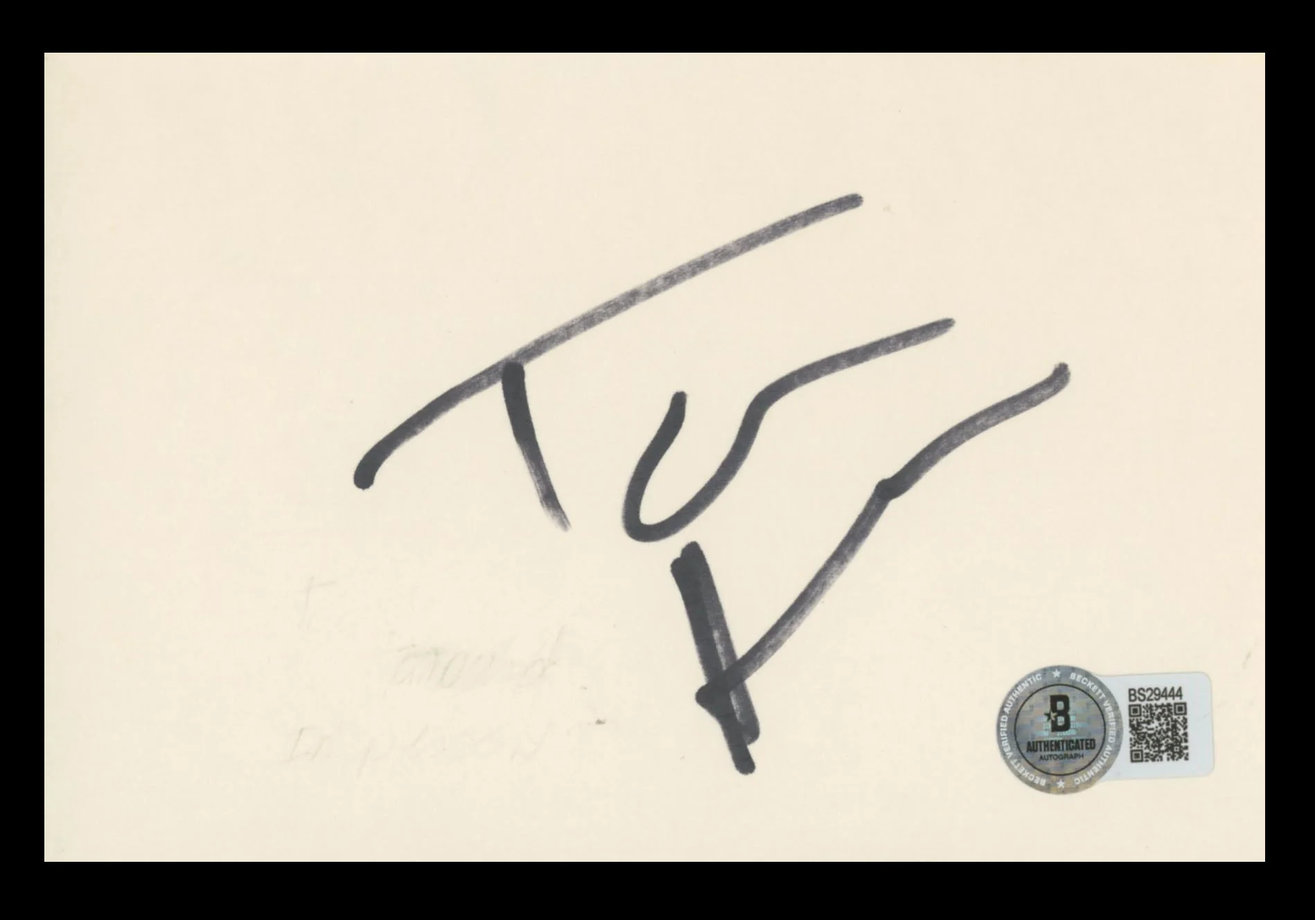 Tom Sizemore Saving Private Ryan Authentic Signed 4x6 Index Card BAS #BS29444 - Image 2