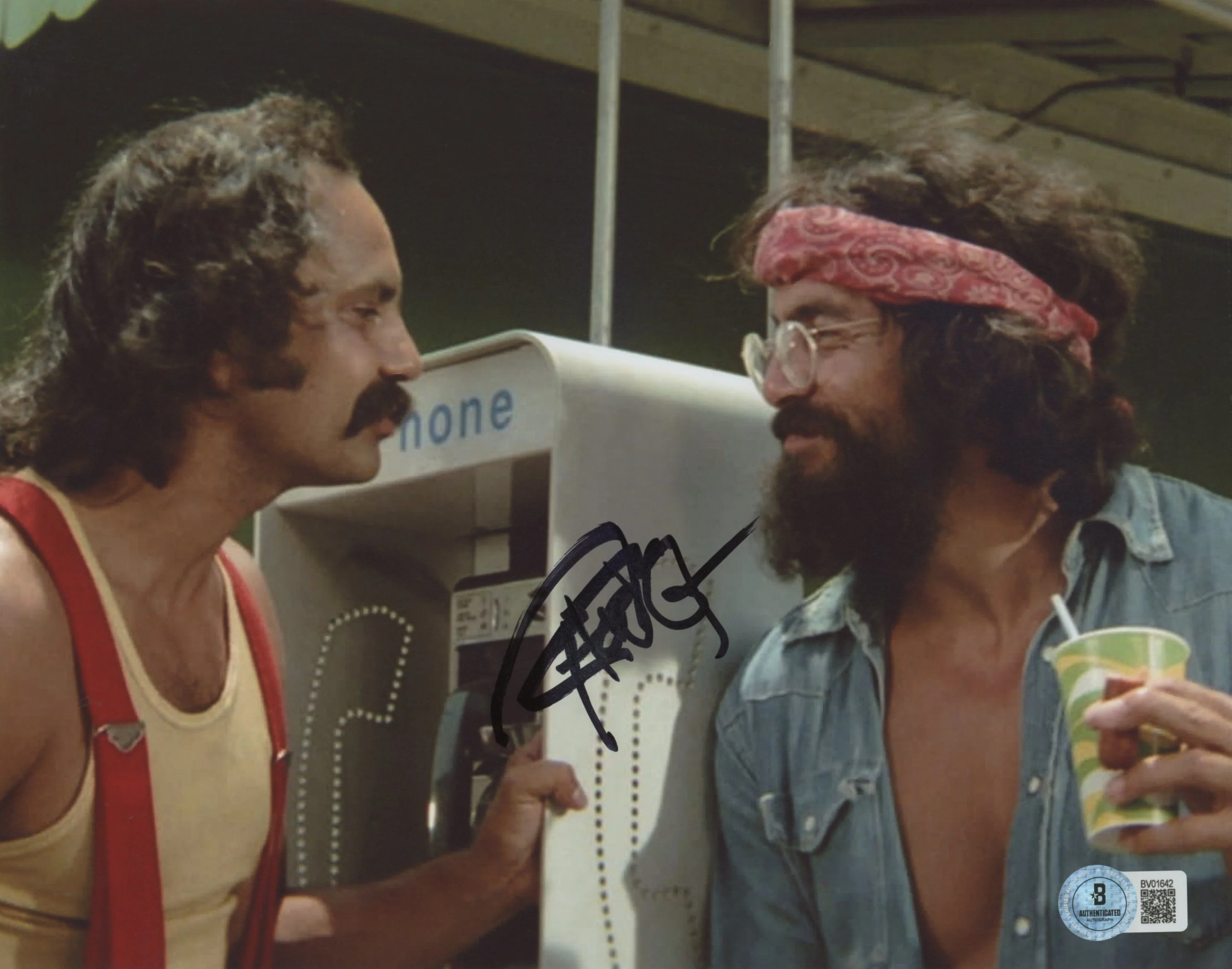 Tommy Chong Cheech & Chong Authentic Signed 8x10 Horizontal Photo BAS 17