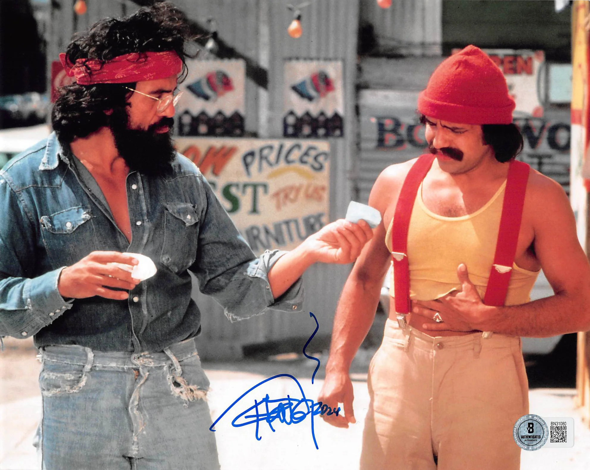 Tommy Chong Cheech & Chong Authentic Signed 8x10 Horizontal Photo BAS 4 - Image 2