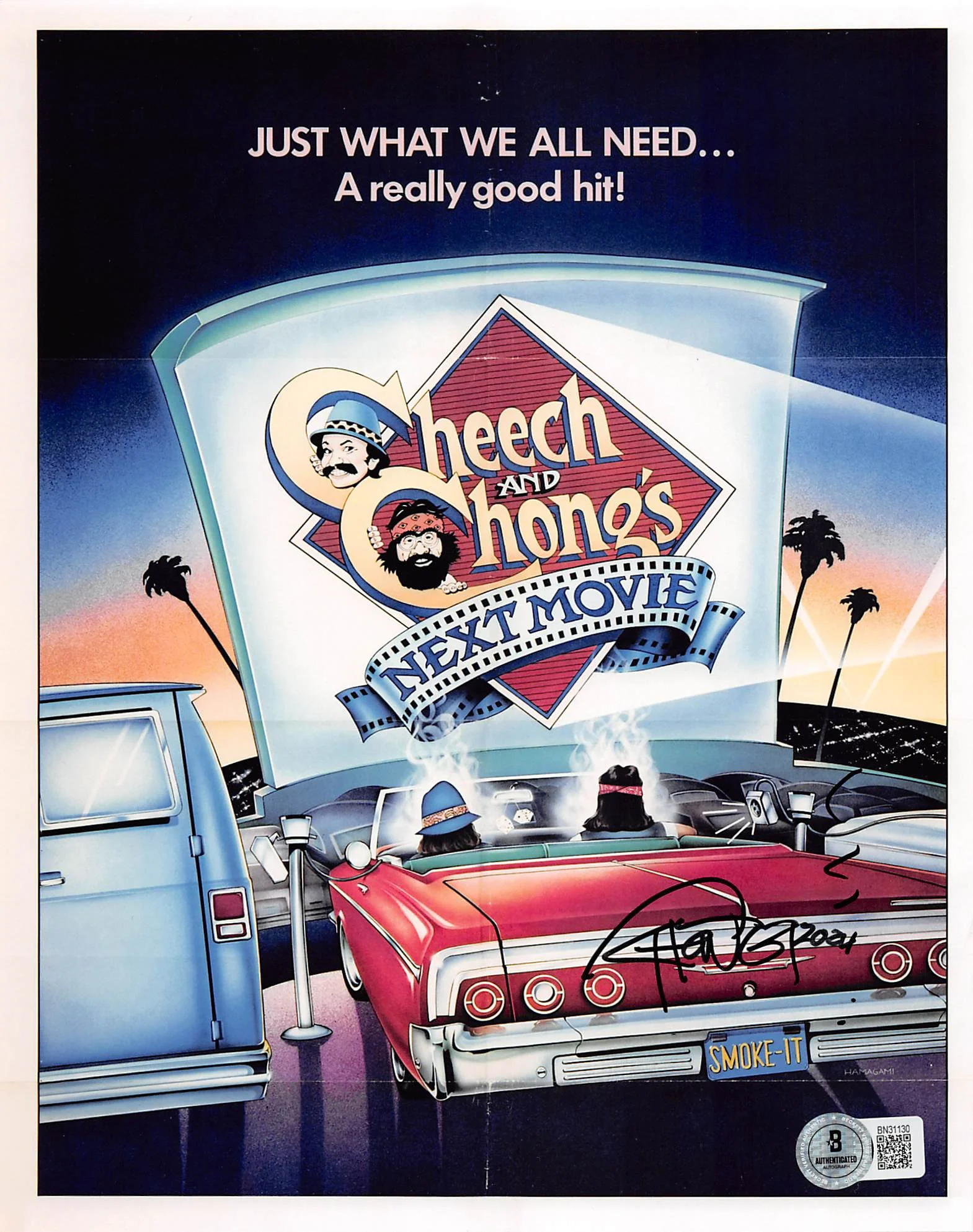 Tommy Chong Cheech & Chong's Next Movie Signed 8x10 Vertical Photo BAS 3 - Image 2