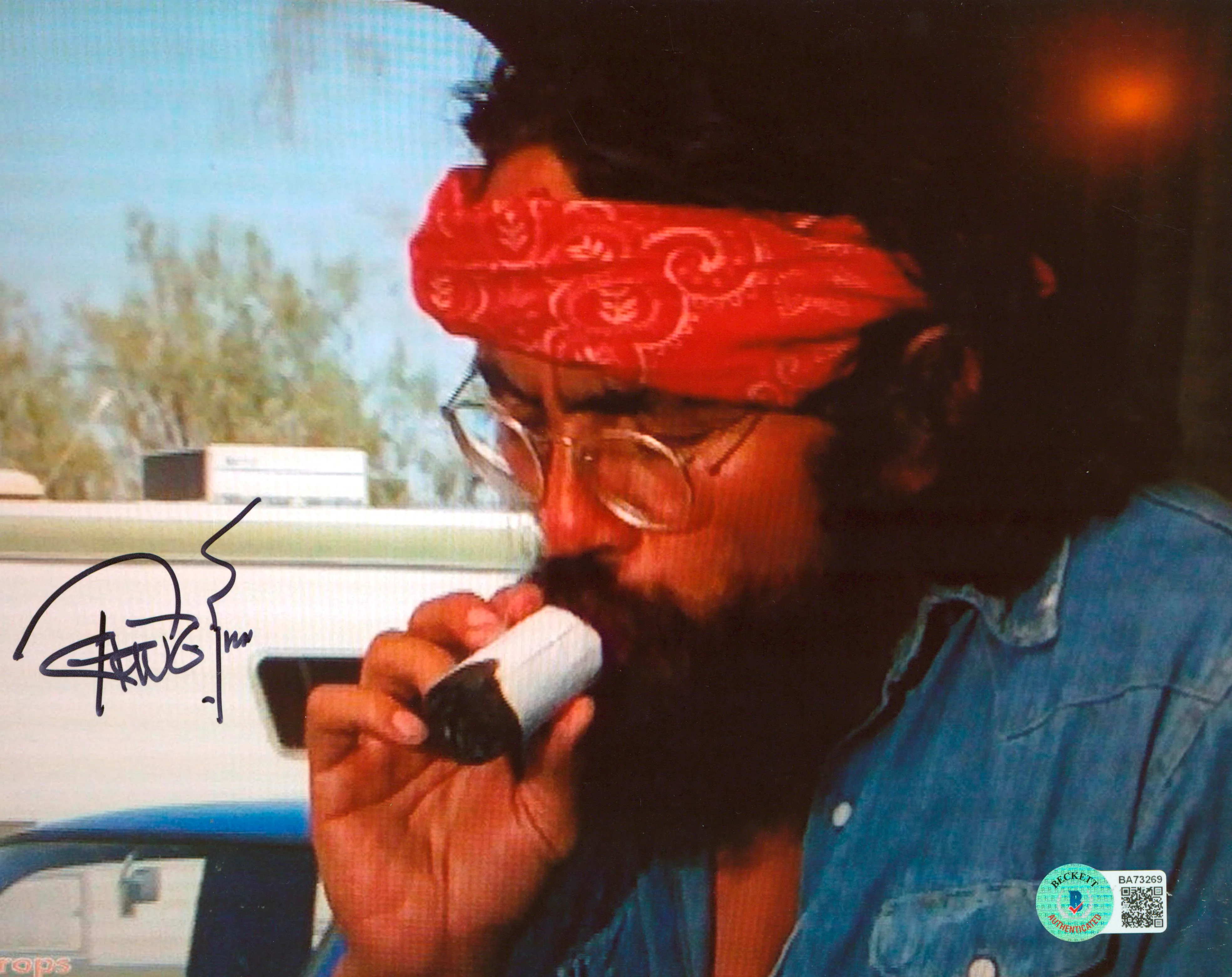 Tommy Chong Cheech & Chong's Up In Smoke Signed 8x10 Horizontal Photo BAS 2 - Image 2