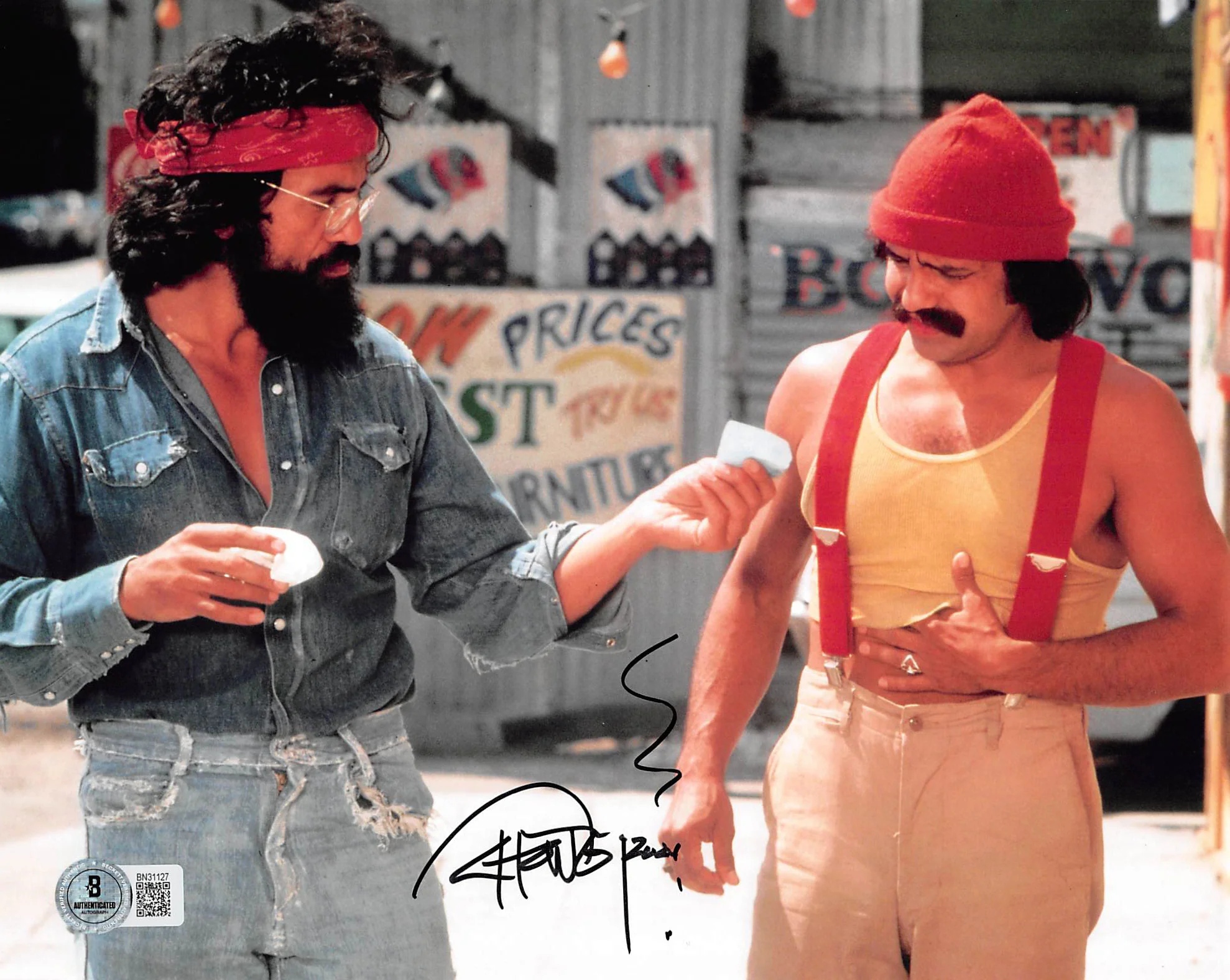 Tommy Chong Cheech & Chong Signed 8x10 Horizontal Photo w/ Black Sig BAS 7 - Image 2