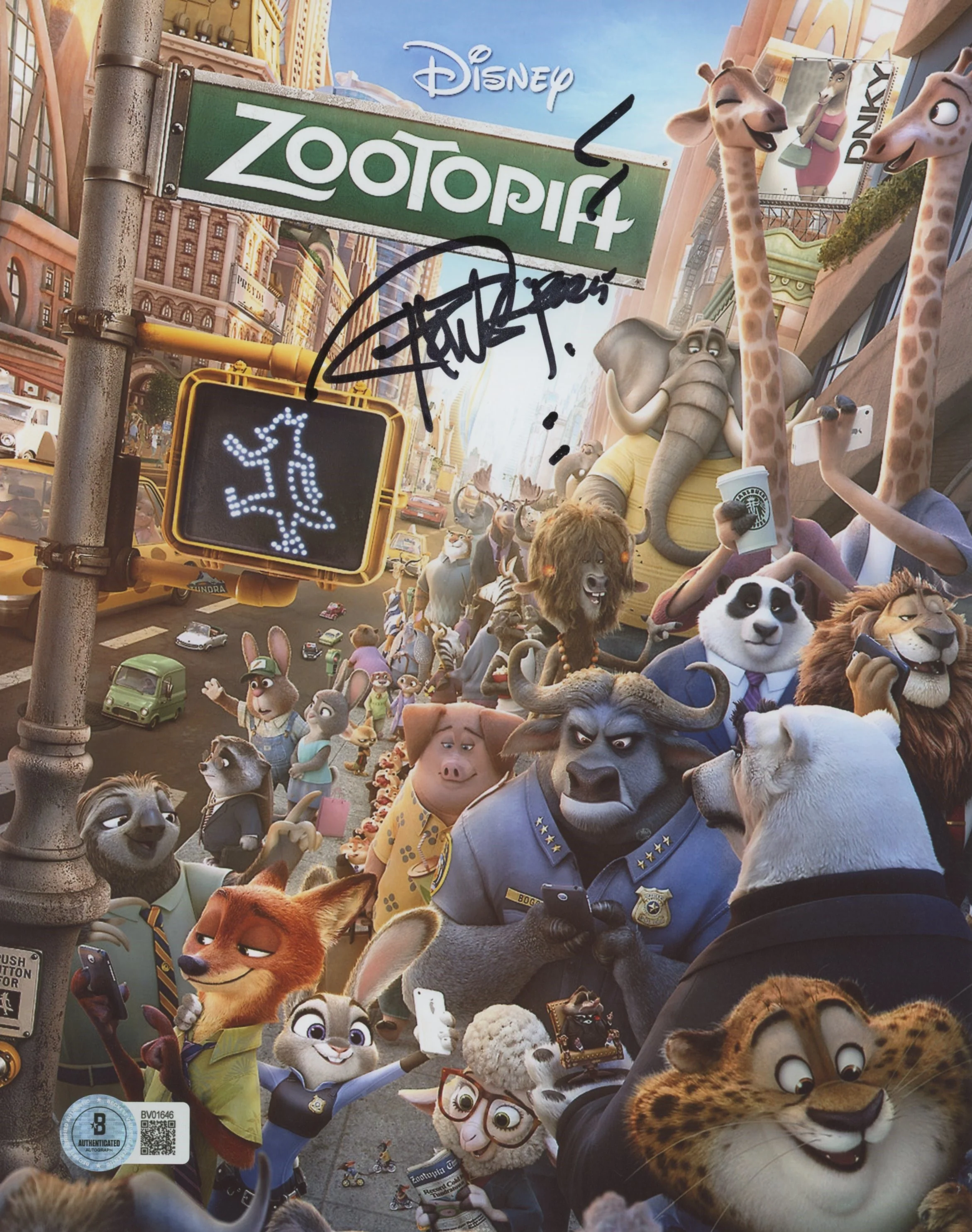 Tommy Chong Zootopia Authentic Signed 8x10 Vertical Photo BAS 20 - Image 2