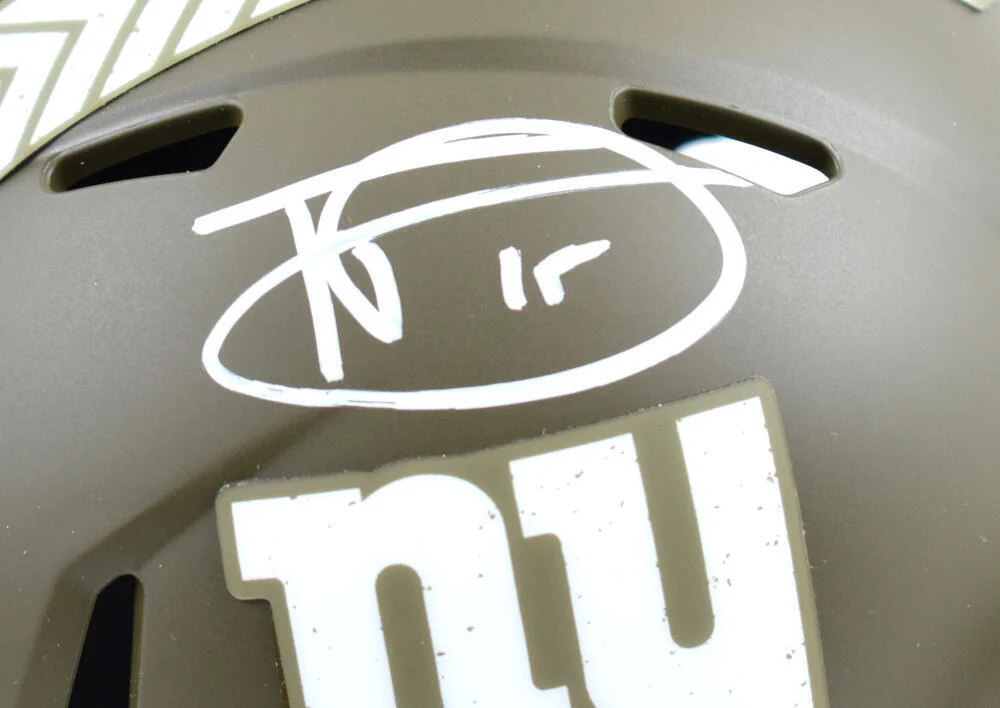 Tommy DeVito Signed New York Giants Salute Speed Mini Helmet-Beckett W Hologram - Image 2