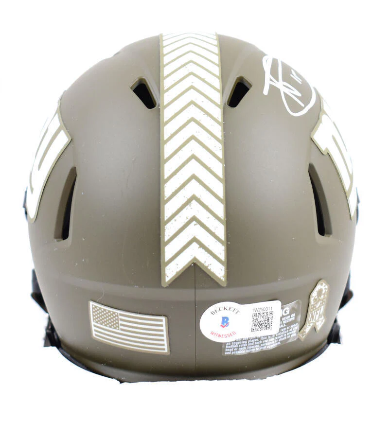 Tommy DeVito Signed New York Giants Salute Speed Mini Helmet-Beckett W Hologram - Image 3