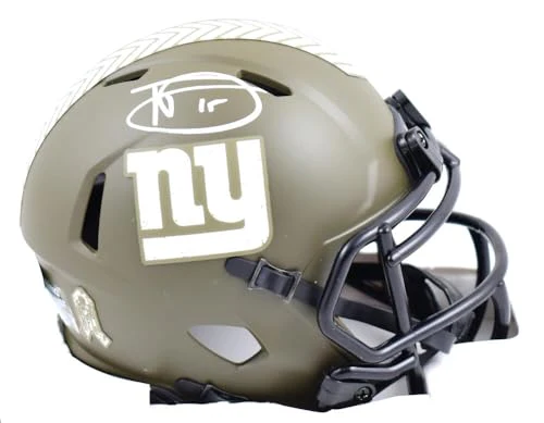 Tommy DeVito Signed New York Giants Salute Speed Mini Helmet-Beckett W Hologram - Image 8