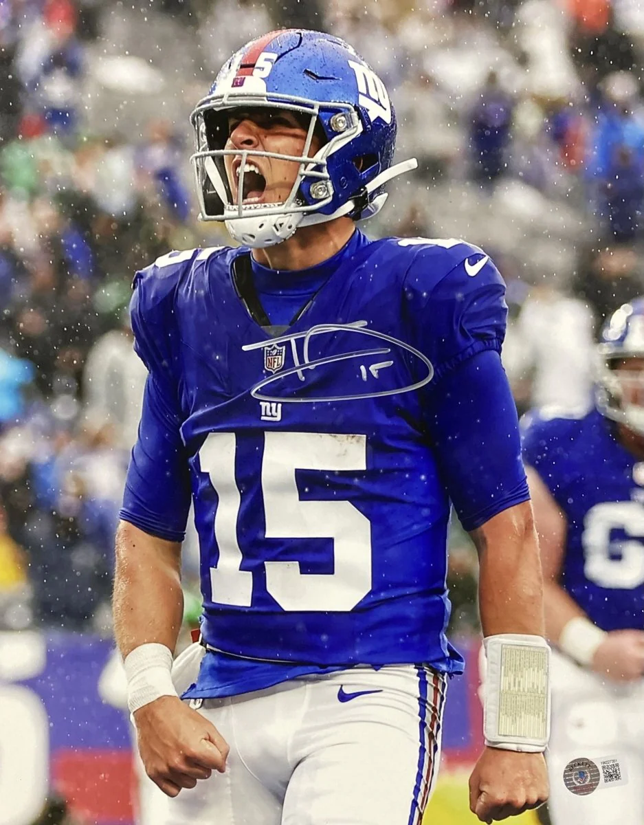 Tommy Devito Signed 11x14 New York Giants Scream Photo BAS ITP - Image 4