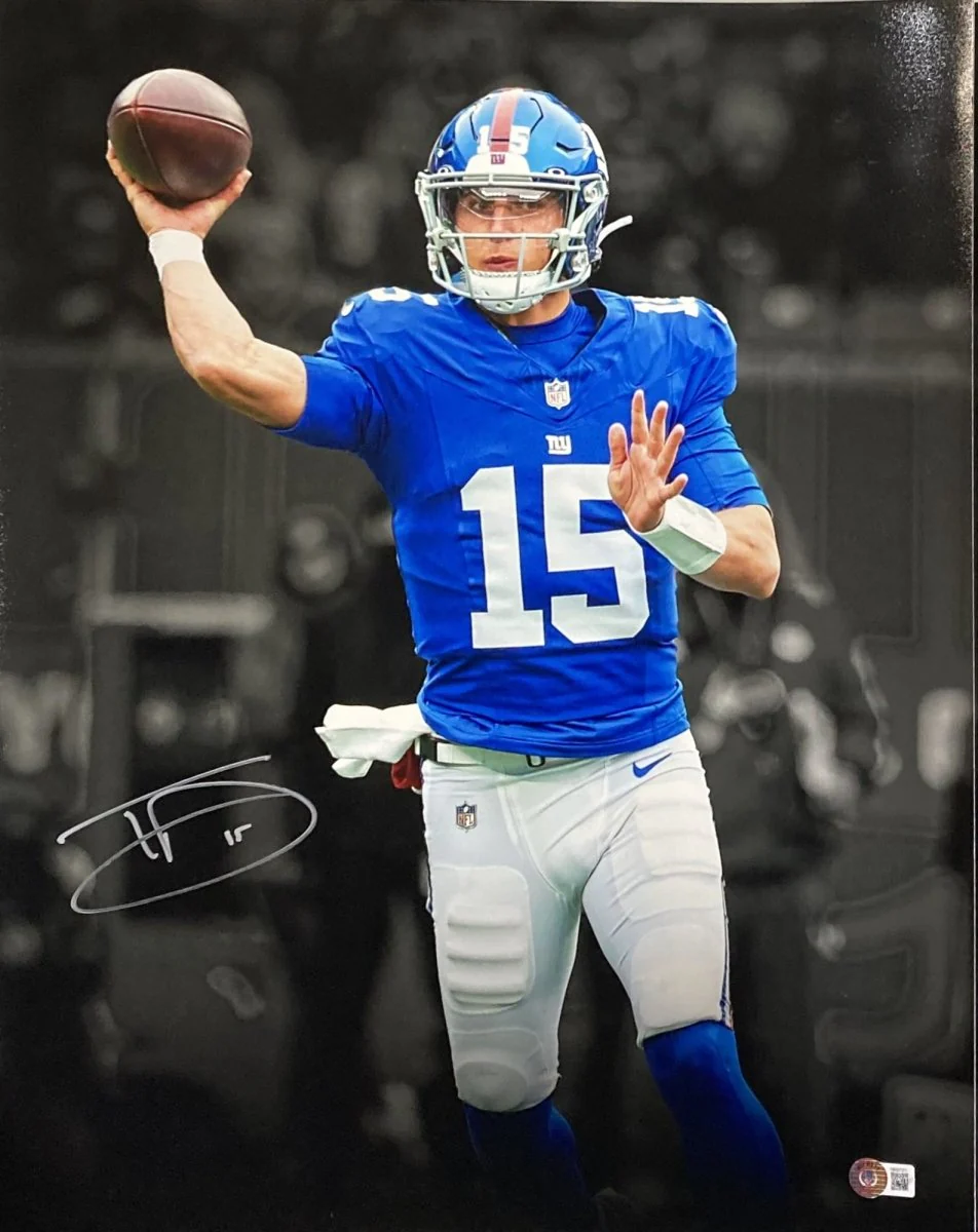 Tommy Devito Signed 16x20 New York Giants Spotlight Throw Photo BAS ITP - Image 4