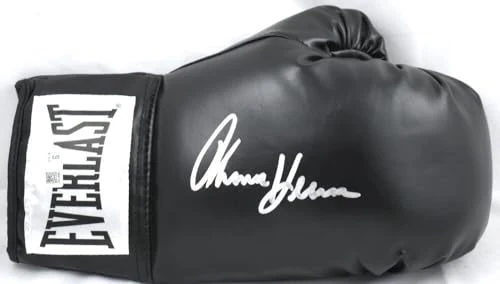 Tommy Hearns Autographed Black Everlast Boxing Glove *Right - Beckett W Hologram - Image 7
