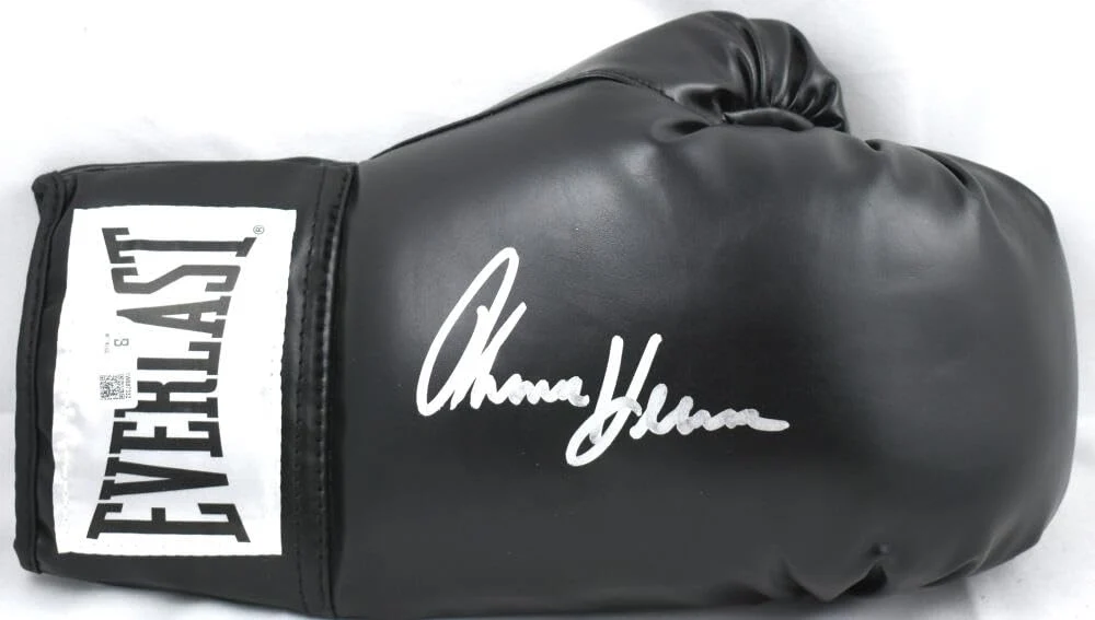 Tommy Hearns Autographed Black Everlast Boxing Glove *Right - Beckett W Hologram - Image 8