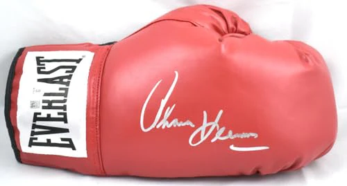 Tommy Hearns Signed Red Everlast Boxing Glove *Right- Beckett W Hologram *Silver - Image 7