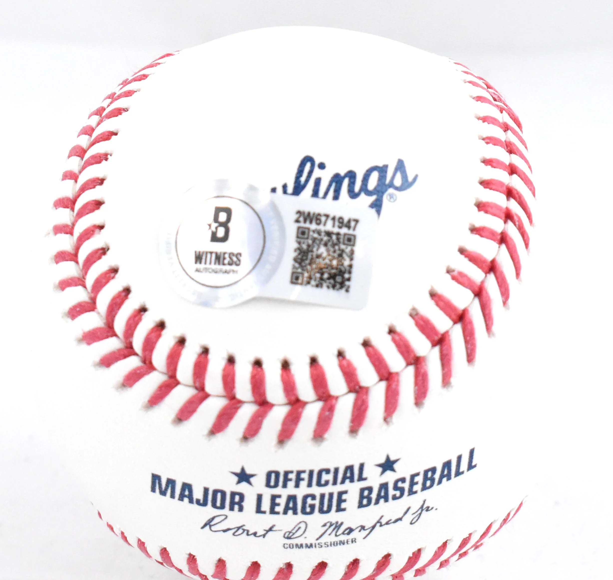 Tommy John Autographed Rawlings OML Baseball - Beckett W Hologram *Blue - Image 3