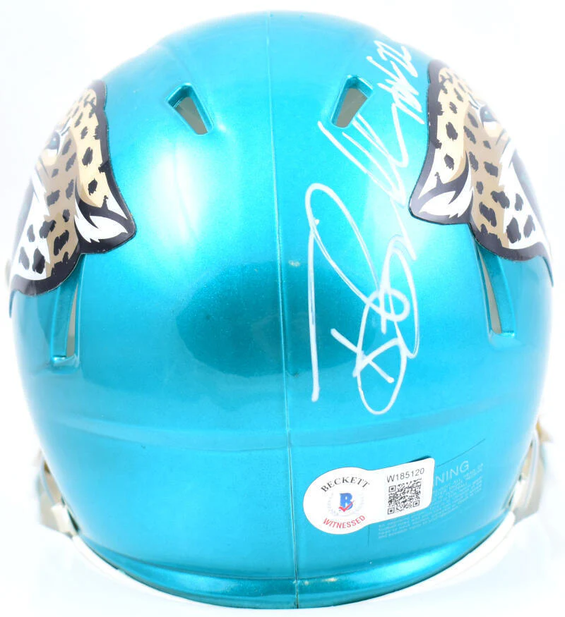 Tony Boselli Autographed Jaguars Flash Speed Mini Helmet w/HOF-Beckett W Holo - Image 3