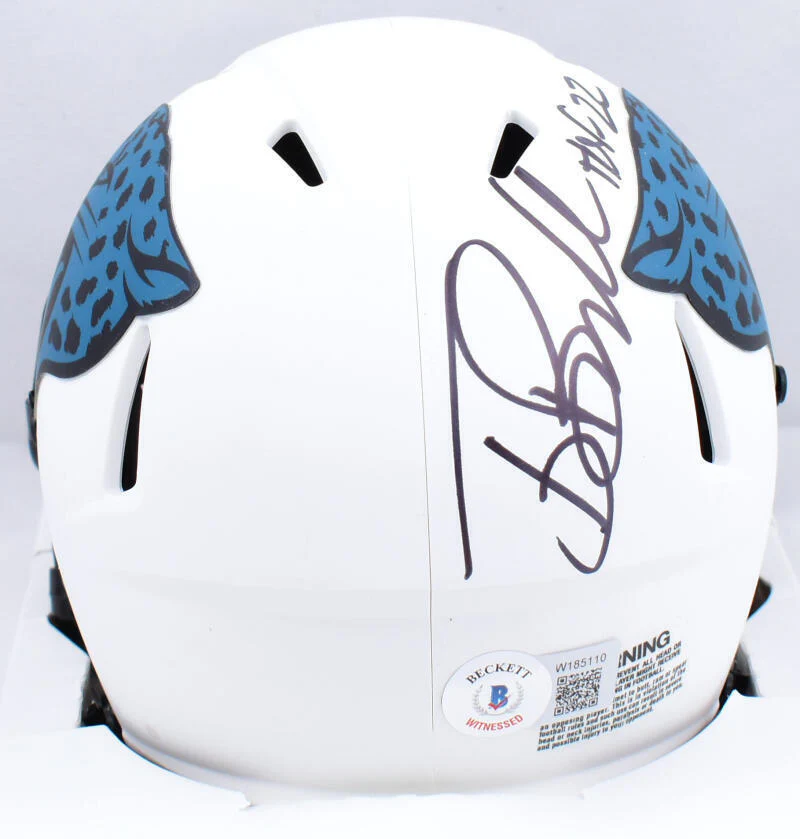 Tony Boselli Autographed Jaguars Lunar Speed Mini Helmet w/HOF-Beckett W Holo - Image 3