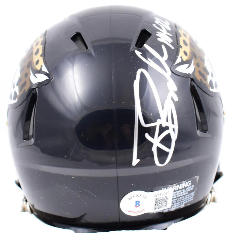 Tony Boselli Autographed Jacksonville Jaguars Speed Mini Helmet w/HOF-Beckett W - Image 3