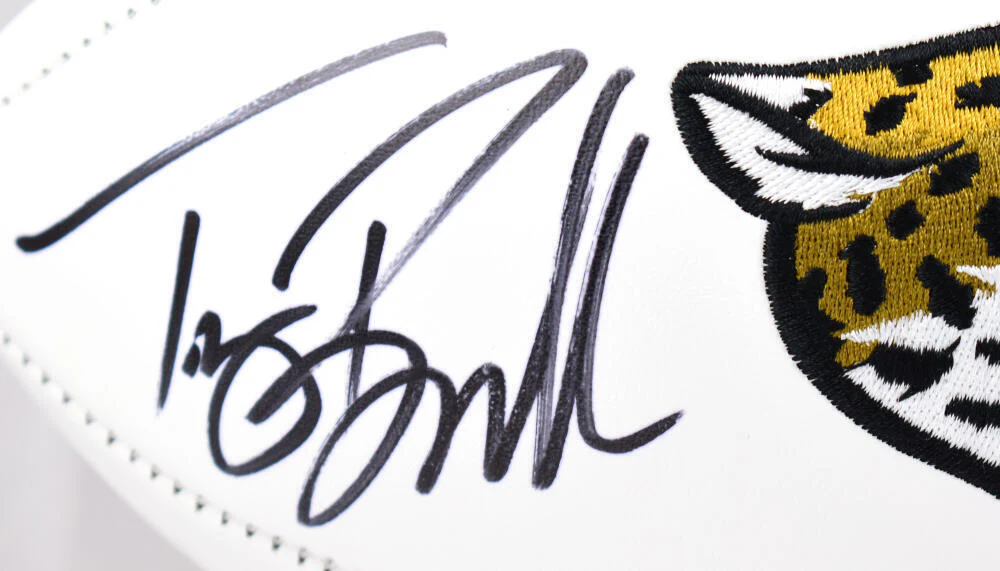 Tony Boselli Autographed Jaguars Logo Football w/HOF - Beckett W Hologram *Black - Image 3