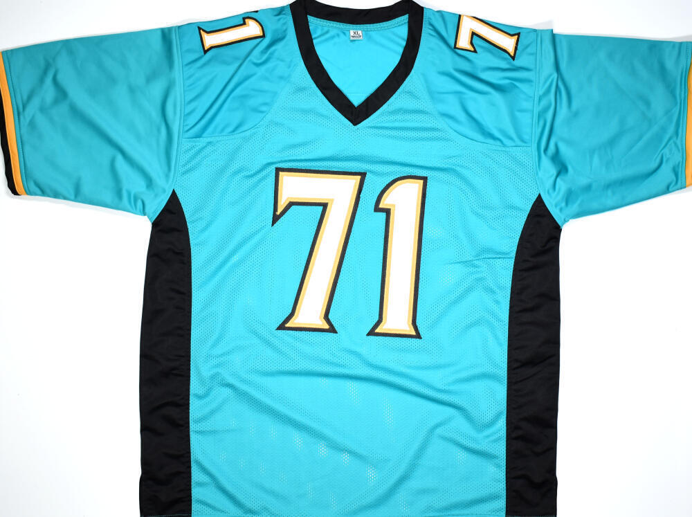 Tony Boselli Autographed Teal Pro Style Jersey w/ HOF - Beckett W Hologram - Image 3