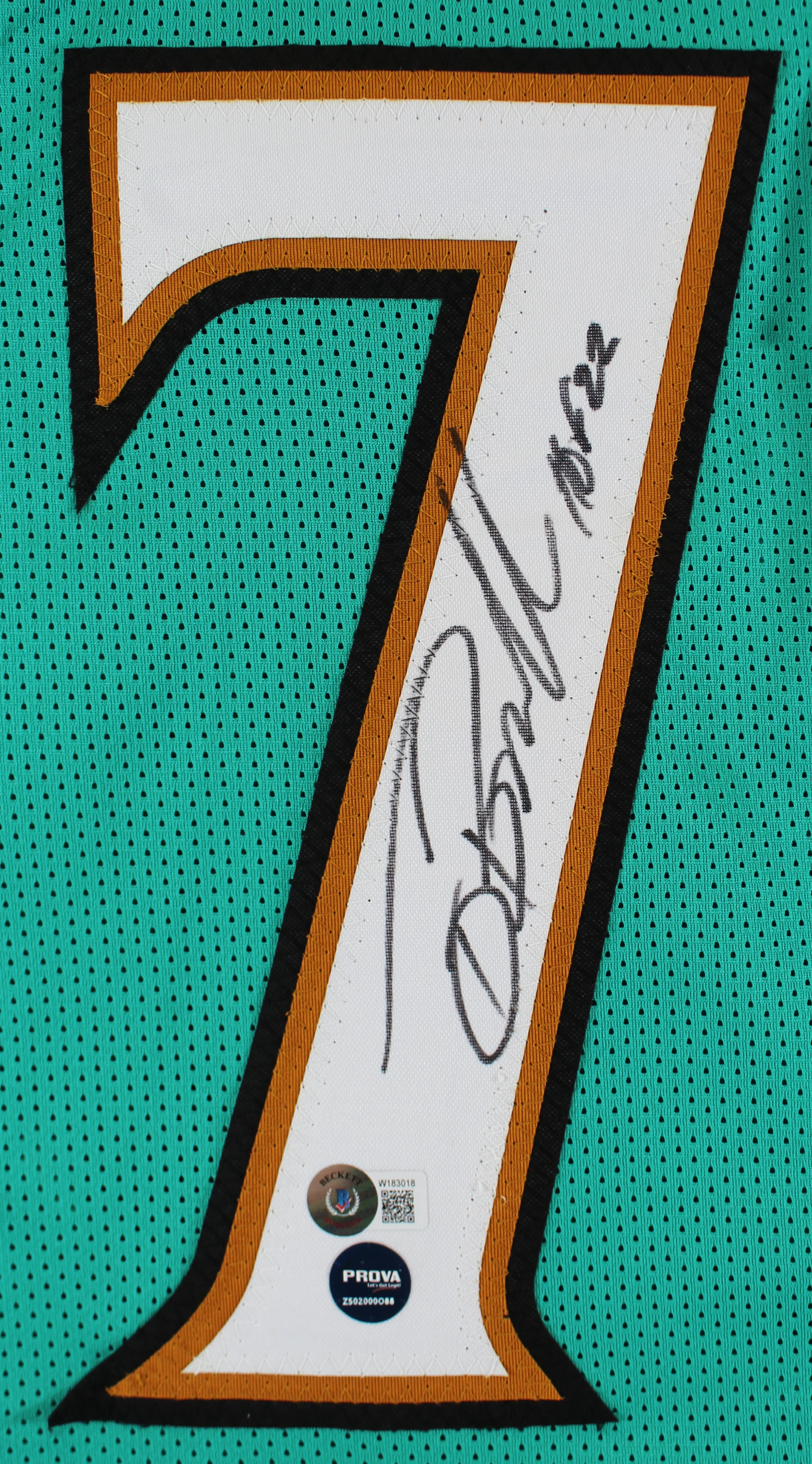 Tony Boselli "HOF 22" Authentic Signed Teal Pro Style Jersey BAS Witnessed - Image 3