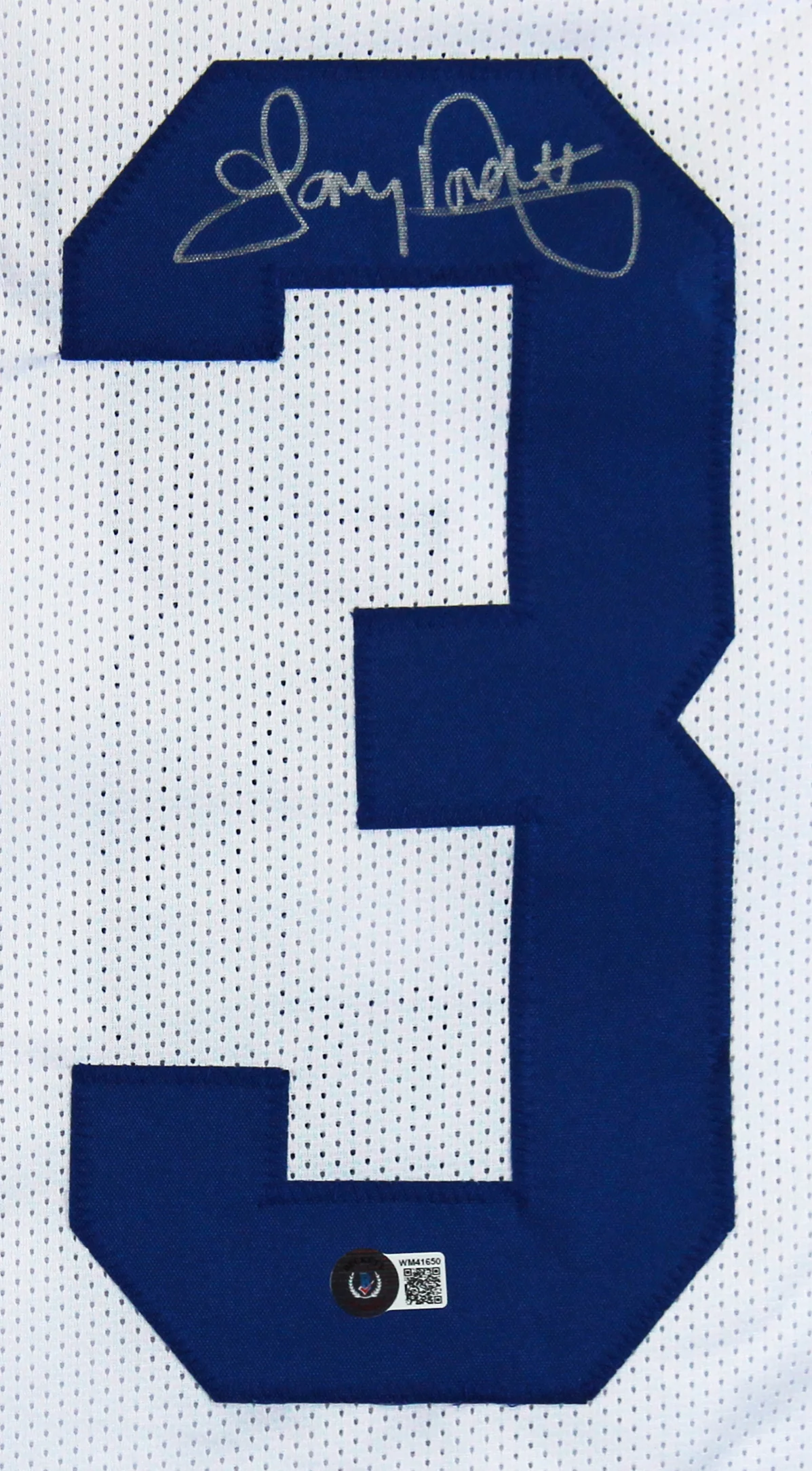 Tony Dorsett Authentic Signed White Pro Style Jersey Autographed BAS Witnessed - Image 3