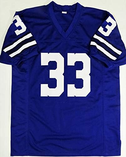 Tony Dorsett Autographed Blue Pro Style Jersey - Beckett W Auth *R3 - Image 7